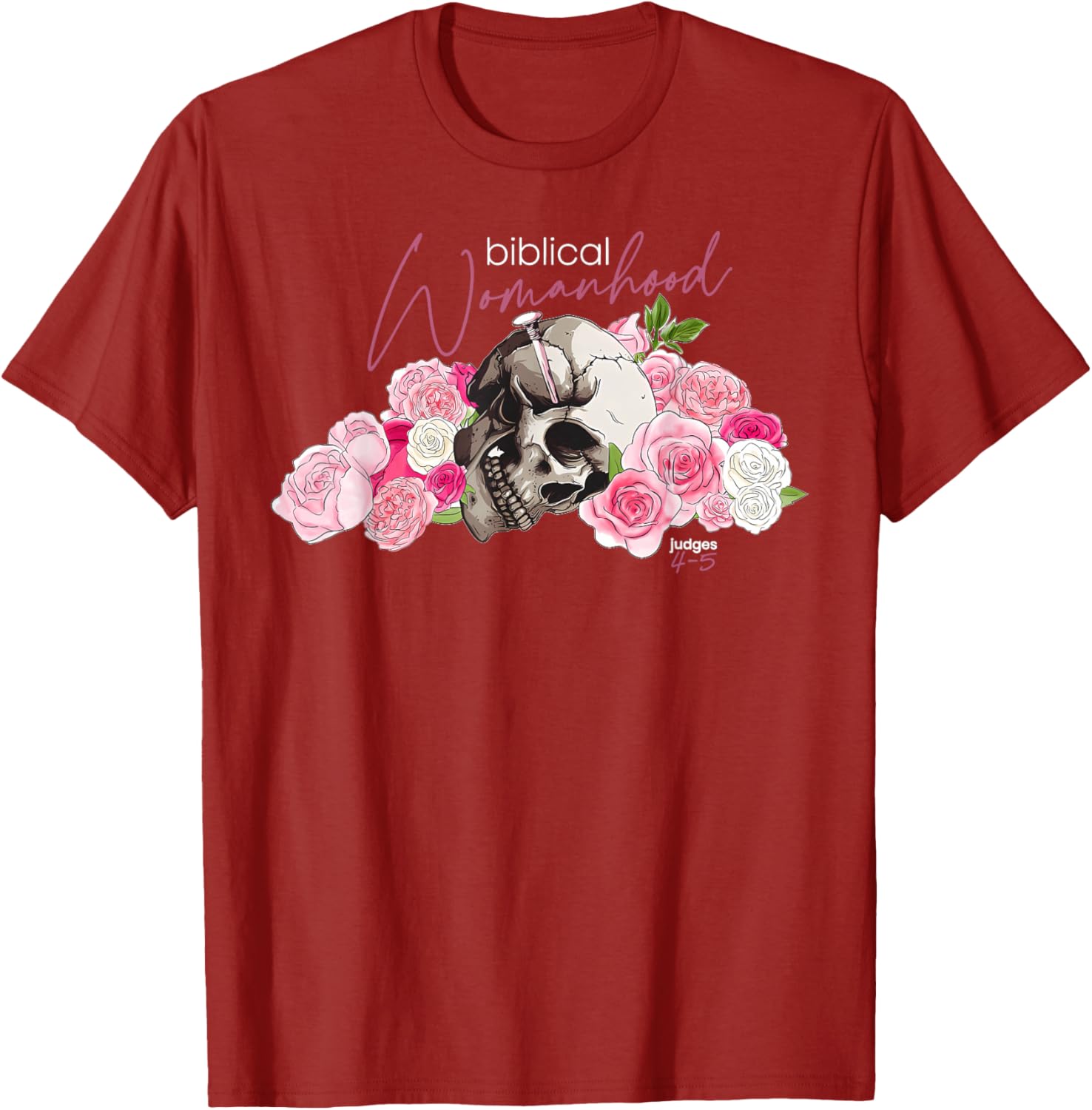 Biblical Womanhood Deborah T-Shirt for Christian Women - Judges 4-5 Design - 9