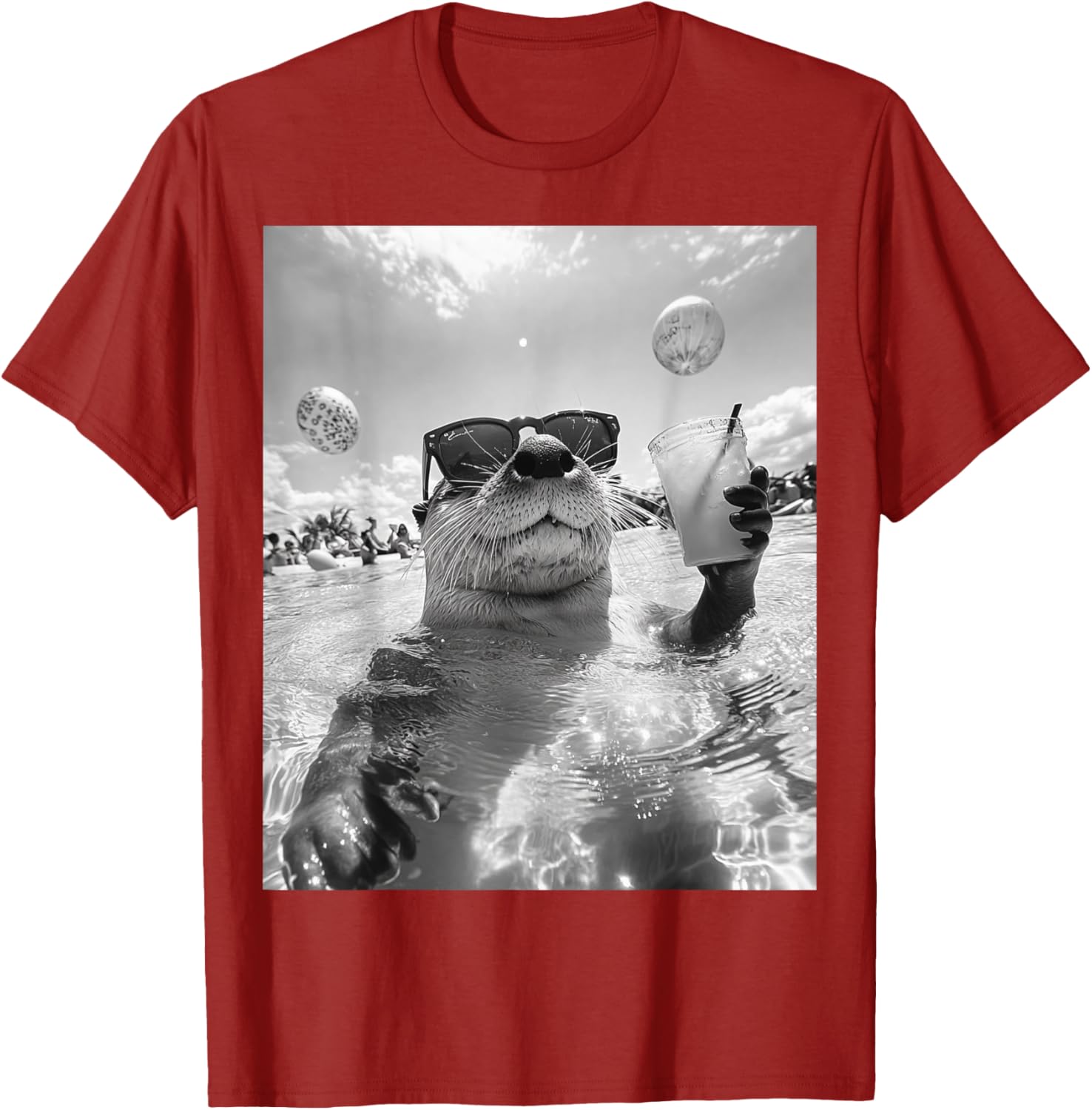 Cool Otter Selfie T-Shirt for Fun and Stylish Casual Wear - 14
