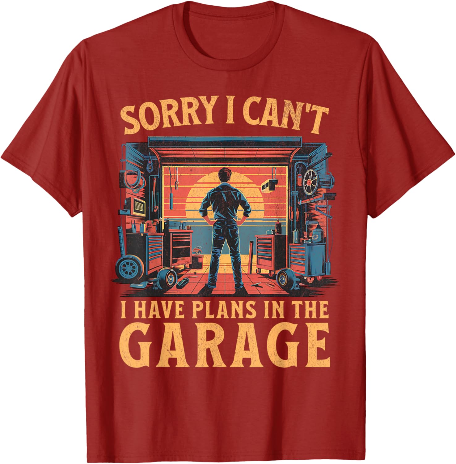 Funny Garage Plans Dad Car Mechanic T-Shirt for Father's Day Gifts - 10