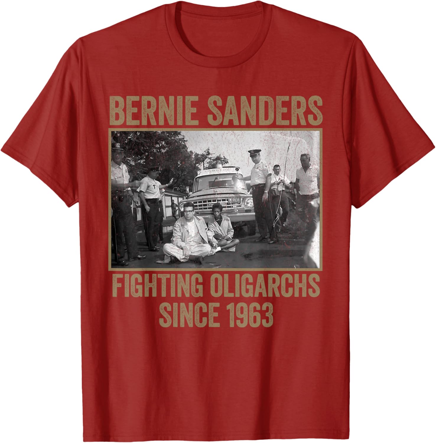 Bernie Fighting Oligarchs Protest T-Shirt for Activists and Supporters - 14