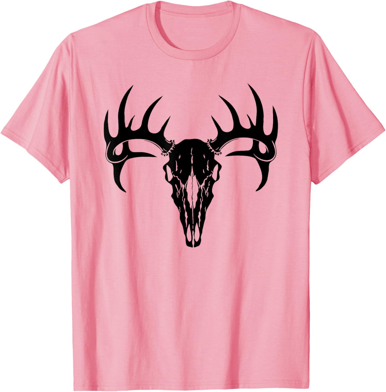 Stylish Deer Antler Deer Skull T-Shirt for Outdoor Enthusiasts - 20