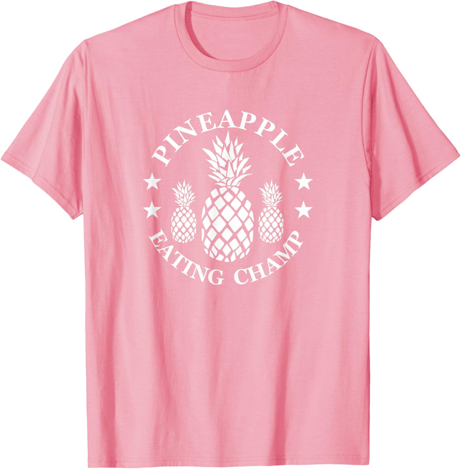 Tropical Pineapple Eating Champion T-Shirt for Fun Summer Style - 14