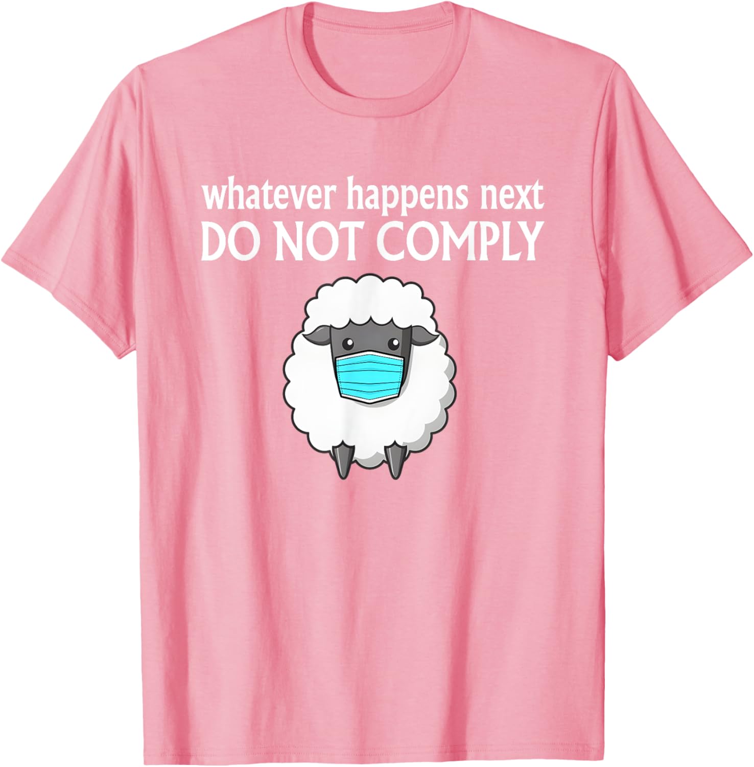 Sheep Mask Do Not Comply T-Shirt for Unique Fashion Lovers - 6