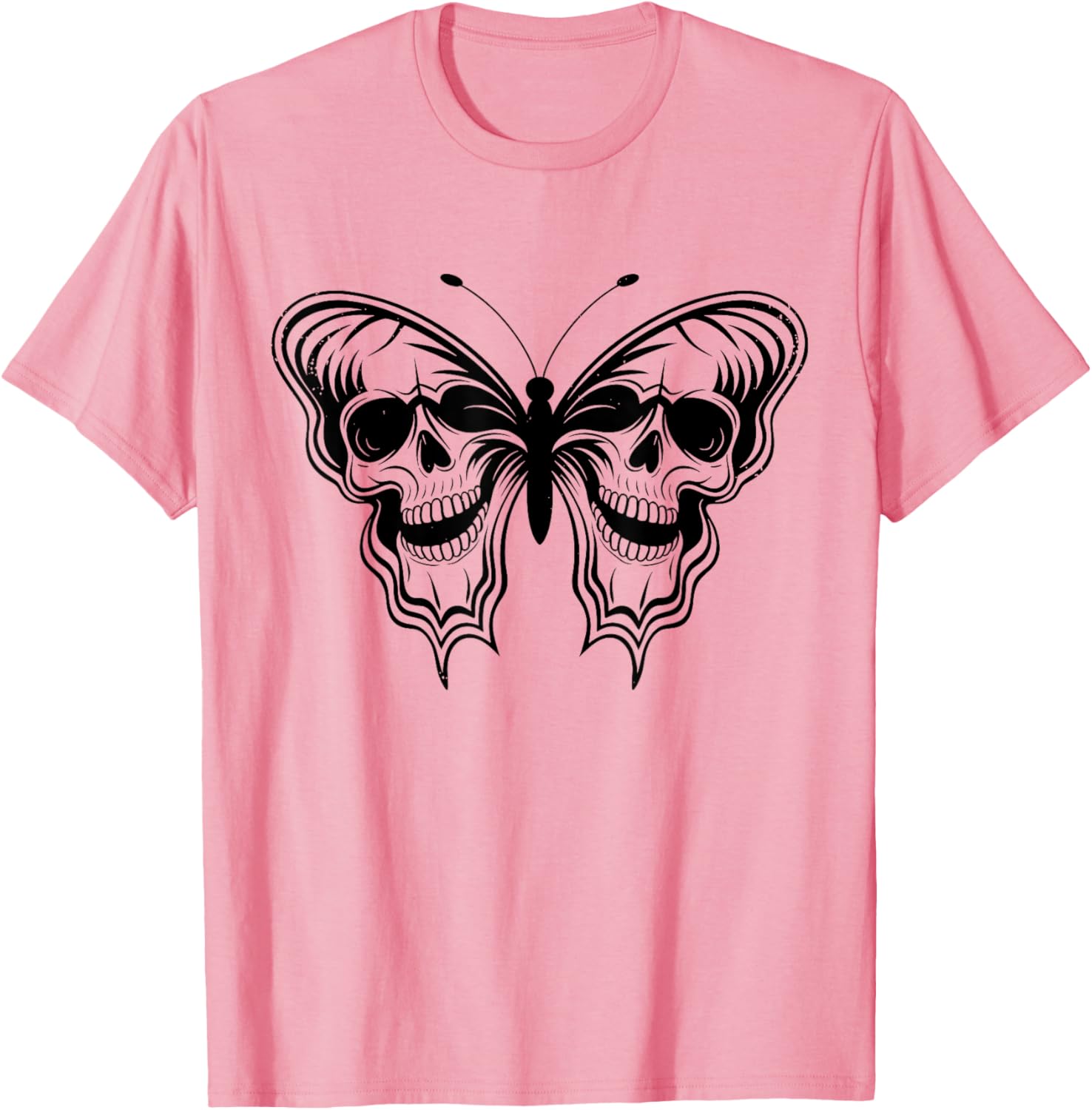 Halloween Butterfly Skulls T-Shirt for Men and Women - Spooky Style - 11