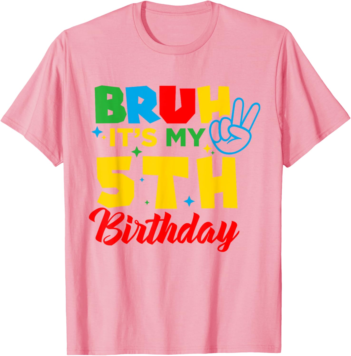 Bruh I'm 5 Gamer T-Shirt for 5th Birthday Celebration Fun! - 10