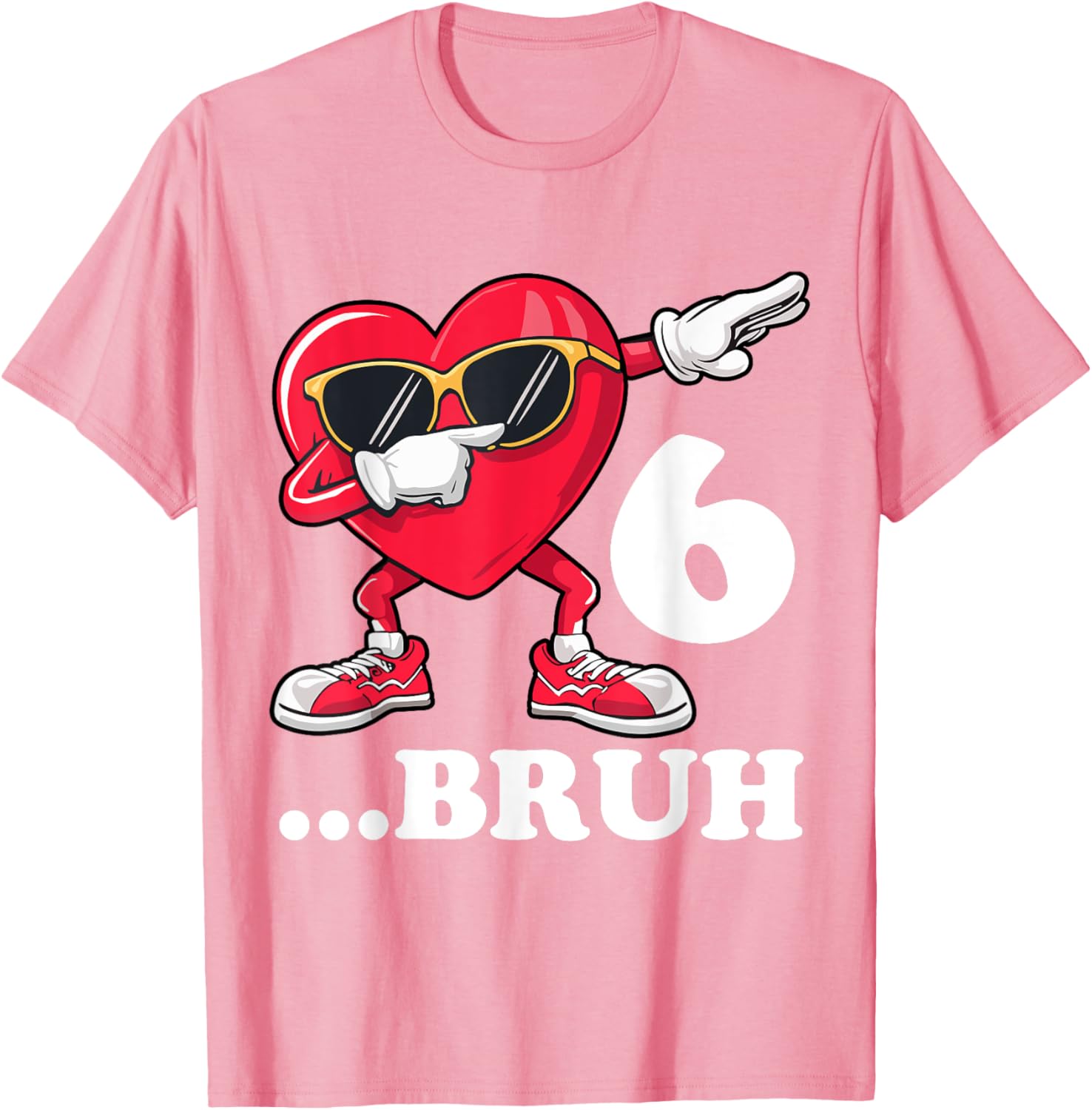 Bruh Dabbing Birthday Boy T-Shirt for 6 Year Old Fun Celebration Gear - 1