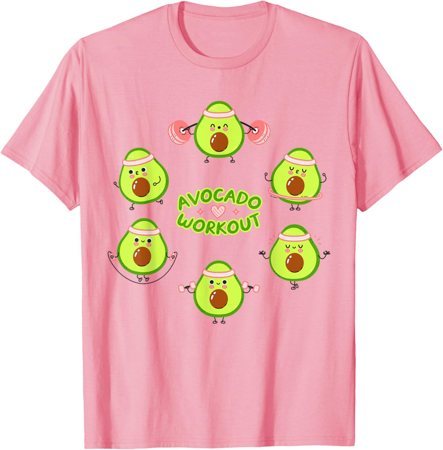 Avocado Workout Guacamole T-Shirt for Vegan Mexican Food Lovers - 5