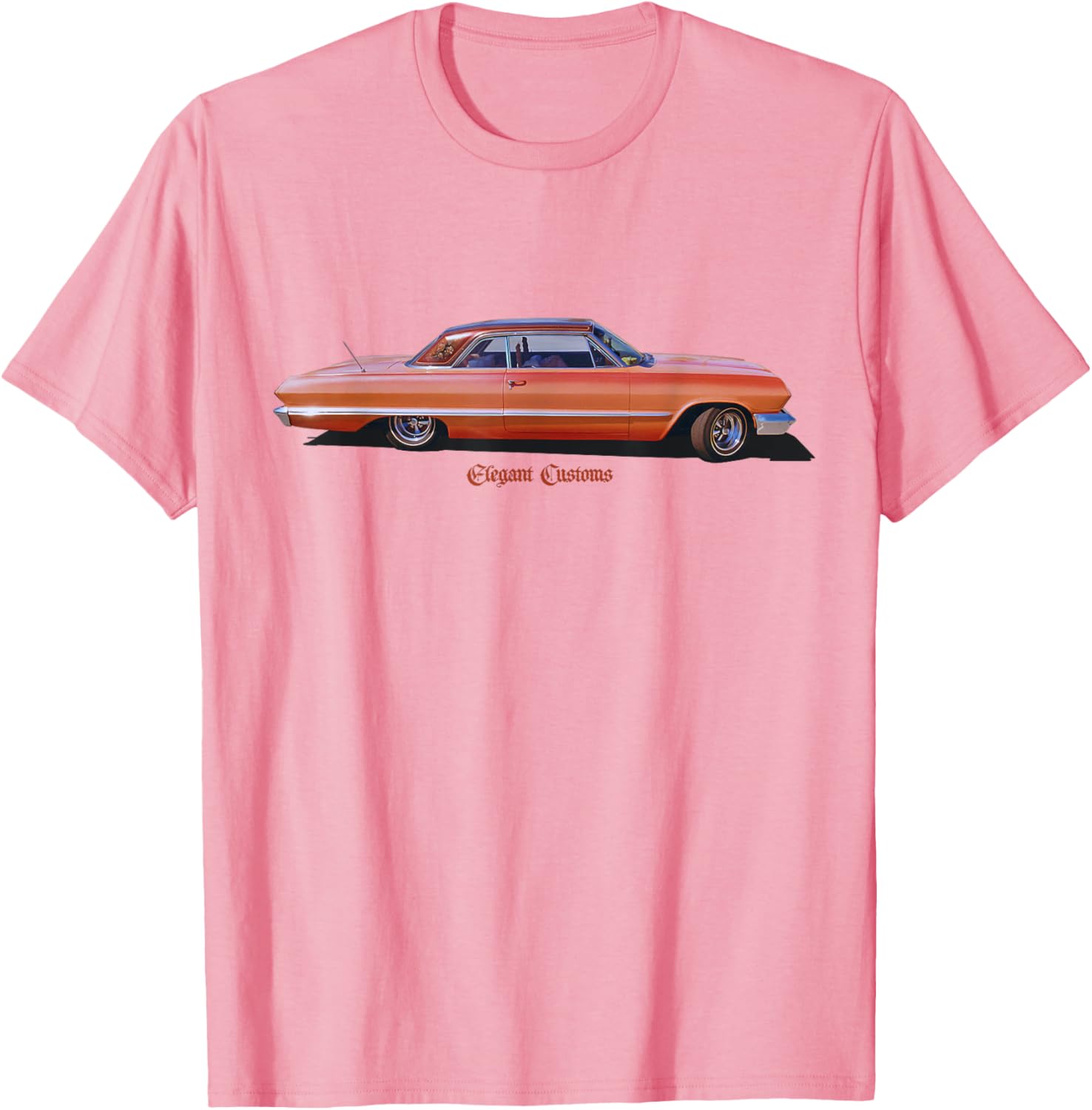 1963 Impala Tangerine Dream Low Rider Kustom T-Shirt for Car Lovers - 11
