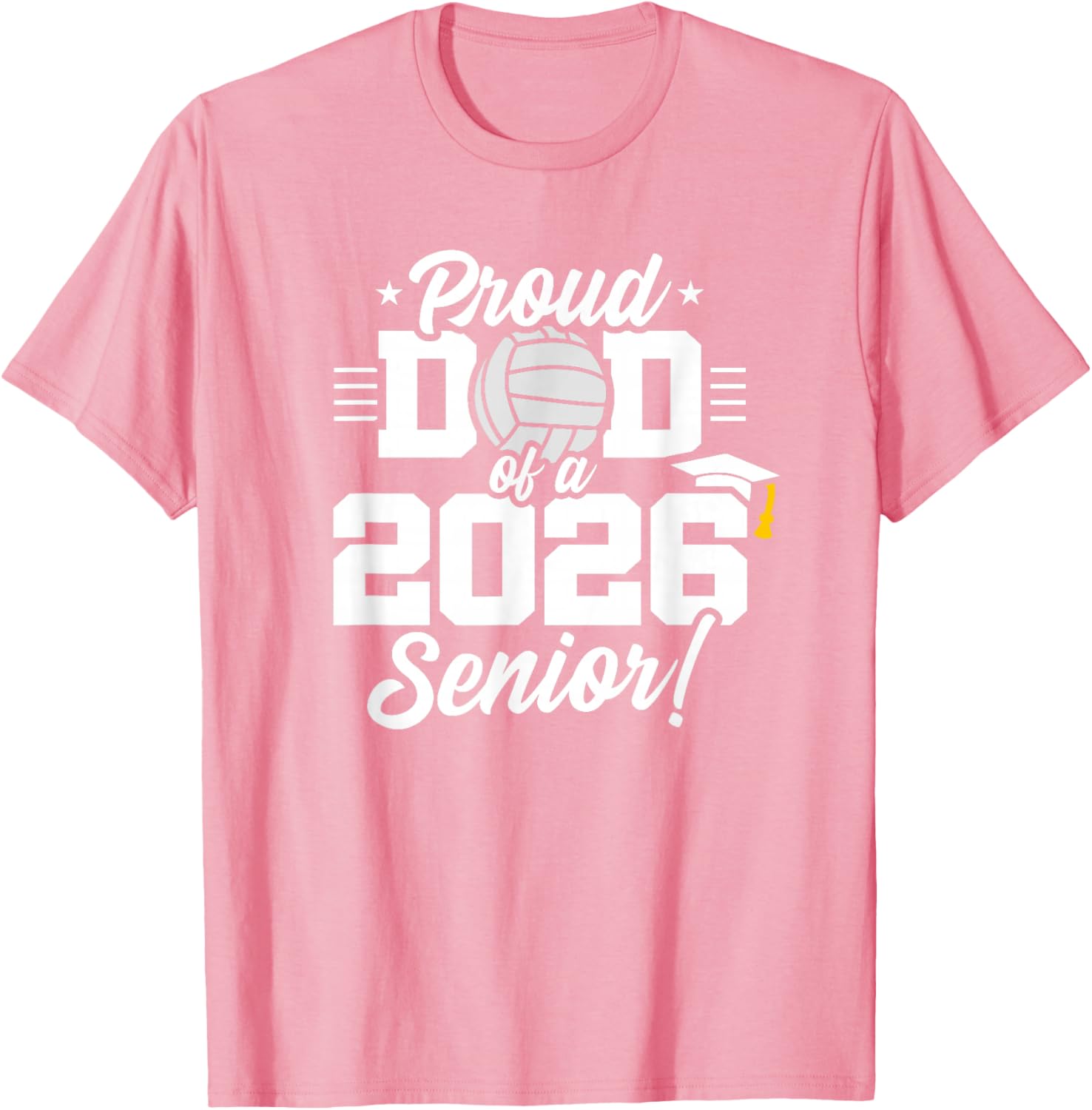Class of 2026 Volleyball Dad Senior Year T-Shirt for Proud Parents - 9