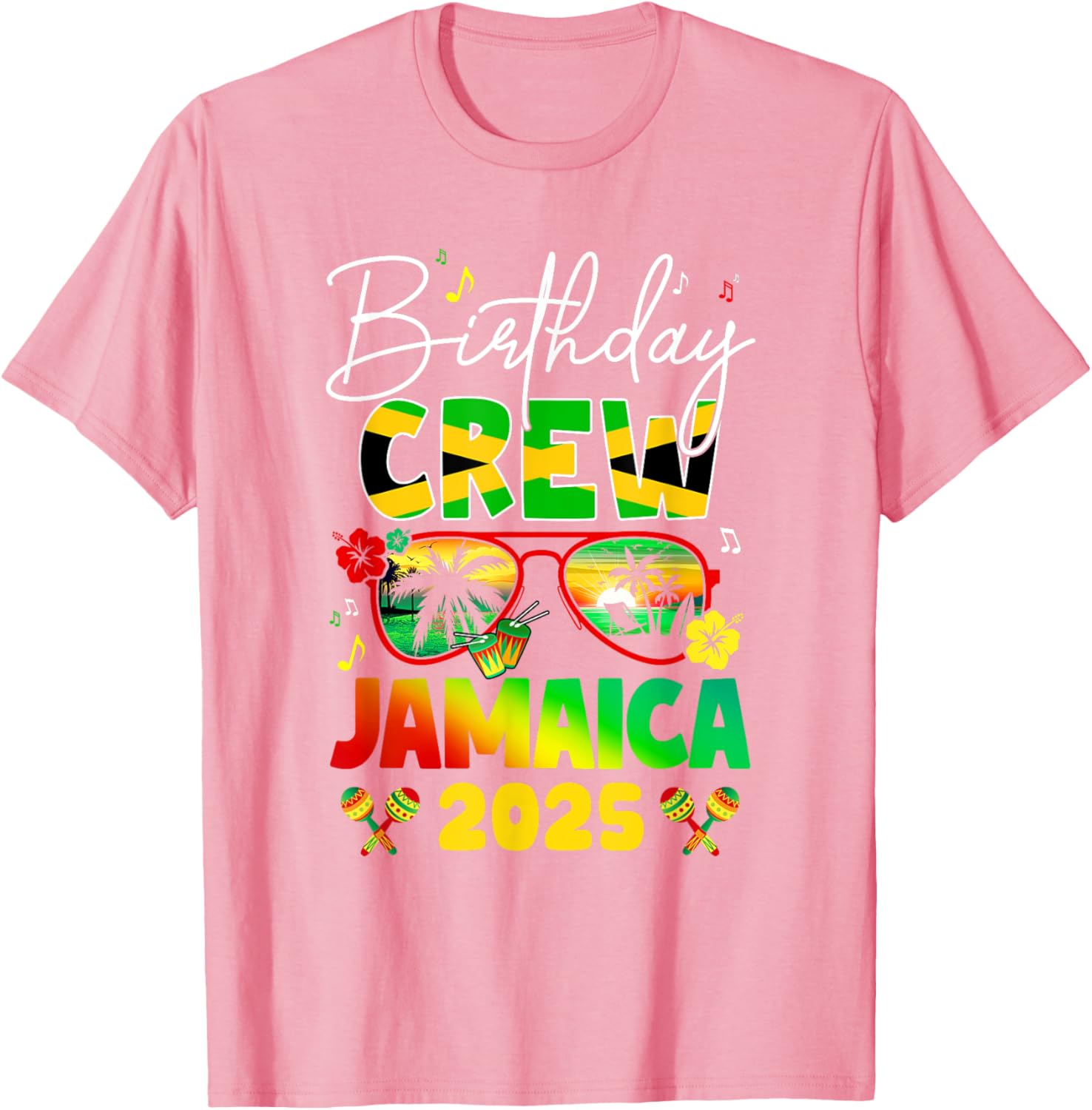 Birthday Crew Jamaica 2025 Birthday Girl Matching T-Shirt for Fun Parties - 8