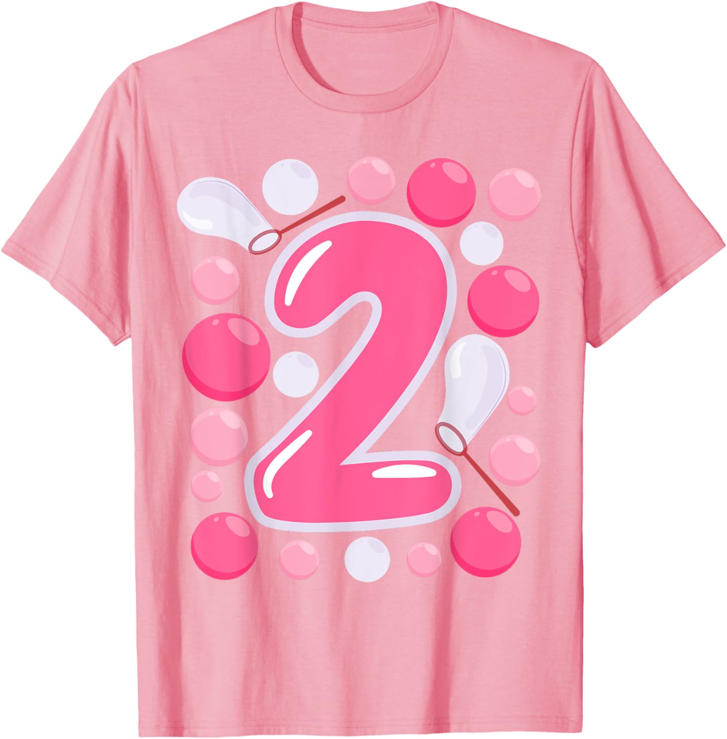 Adorable Girls 2nd Bubble Birthday Party T-Shirt for Kids Celebrations - 21
