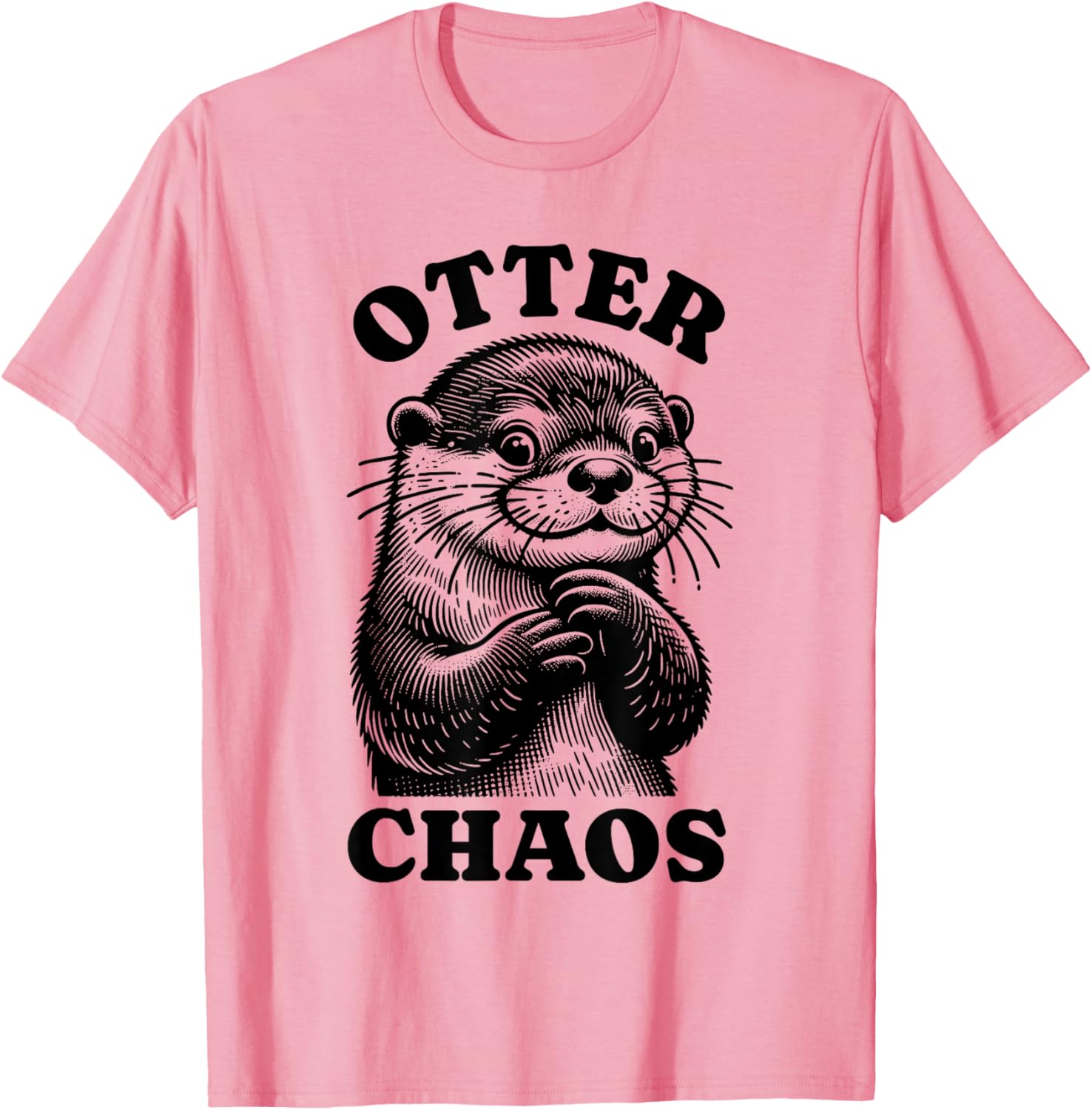 Silly Otter Chaos T-Shirt for Fun-Loving Animal Lovers - 18
