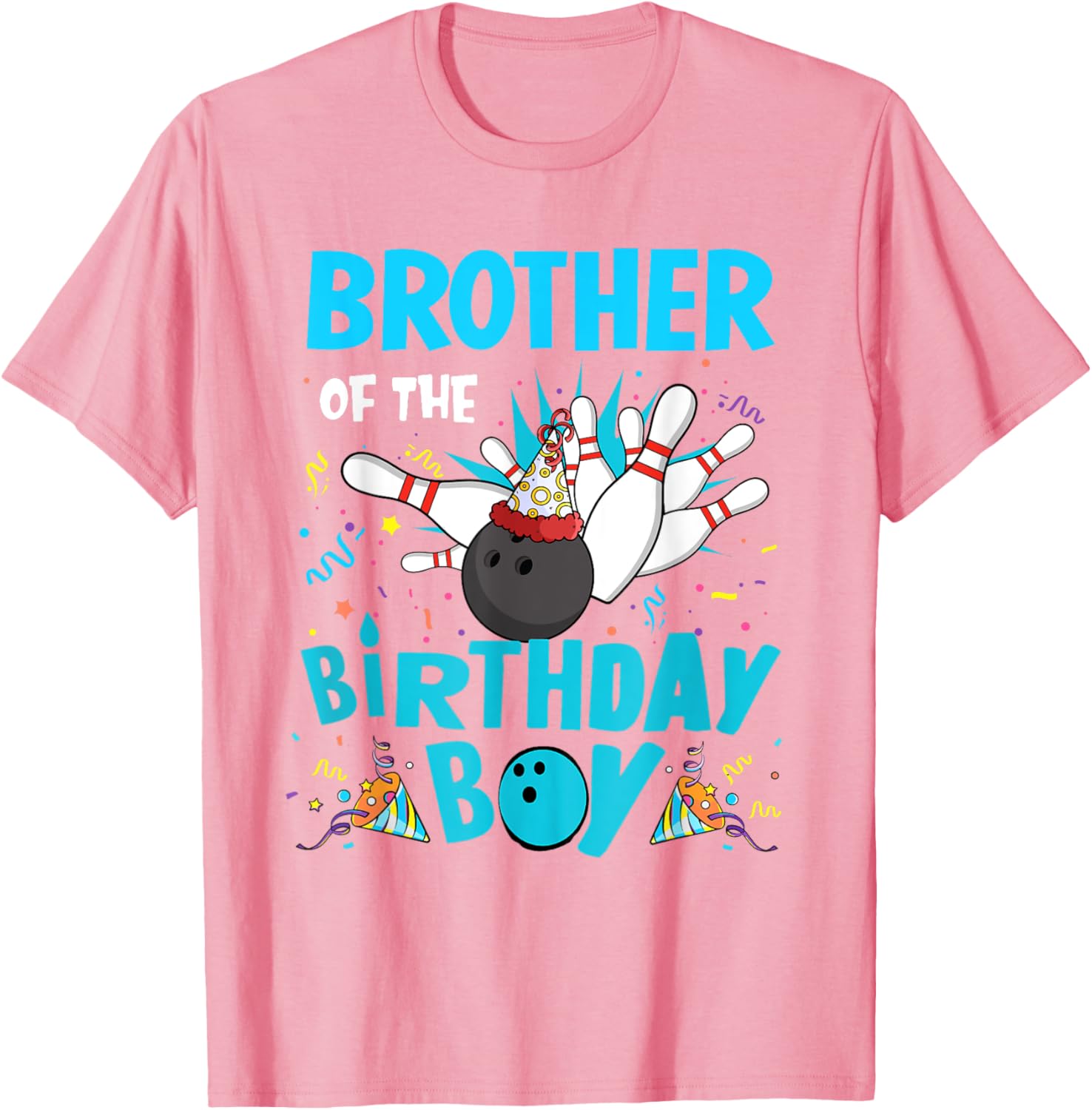 Brother Of The Birthday Boy Bowling Family Matching T-Shirt for Fun Celebrations - 21