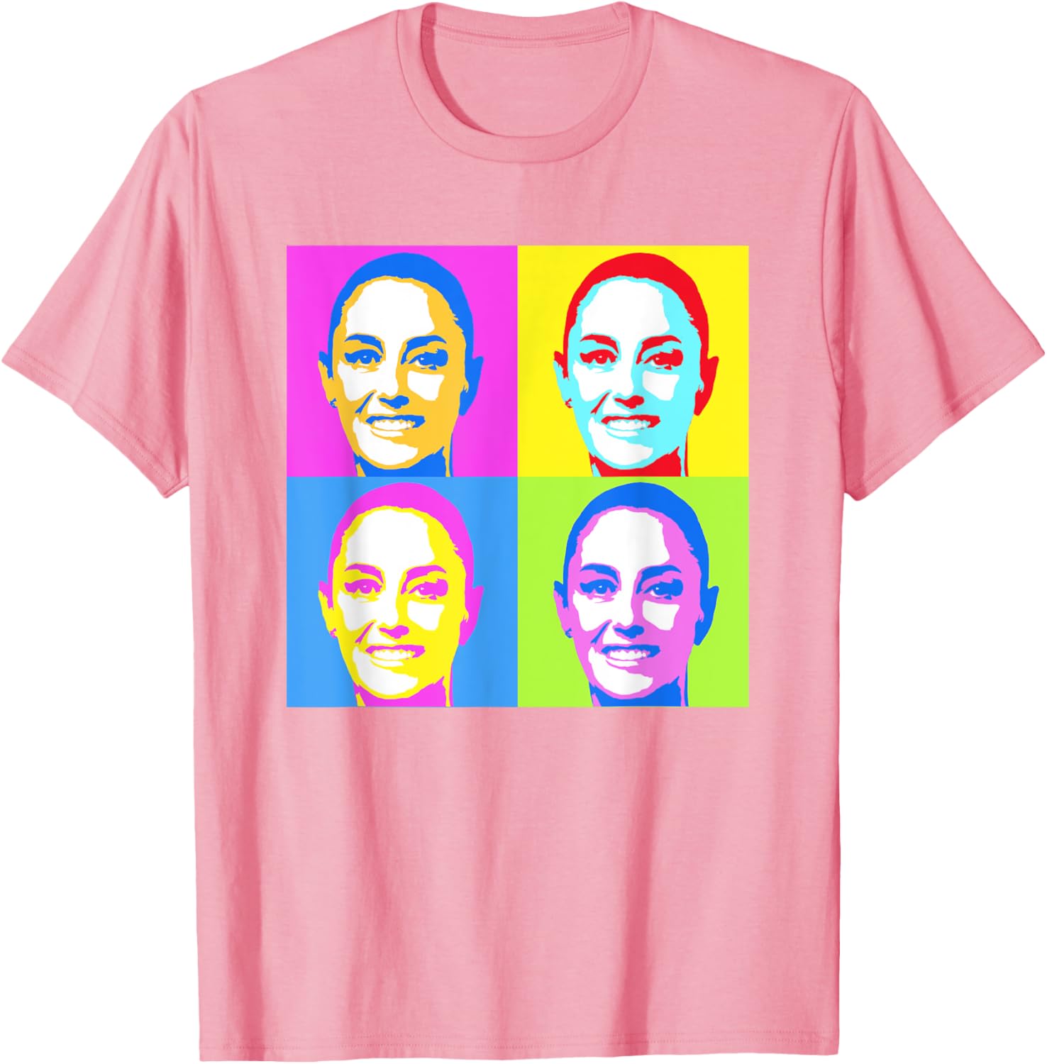 Claudia Sheinbaum Pop Art T-Shirt for Supporters of Mexico's President - 23