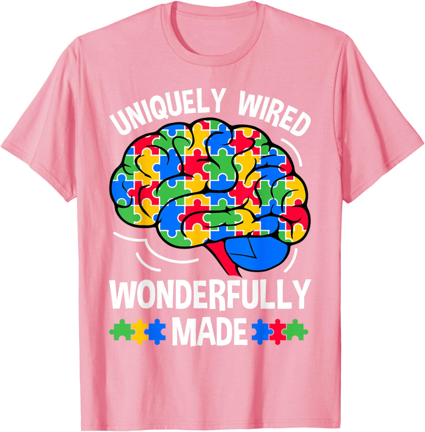 Uniquely Wired Wonderfully Made Autism Awareness T-Shirt for Kids - 17