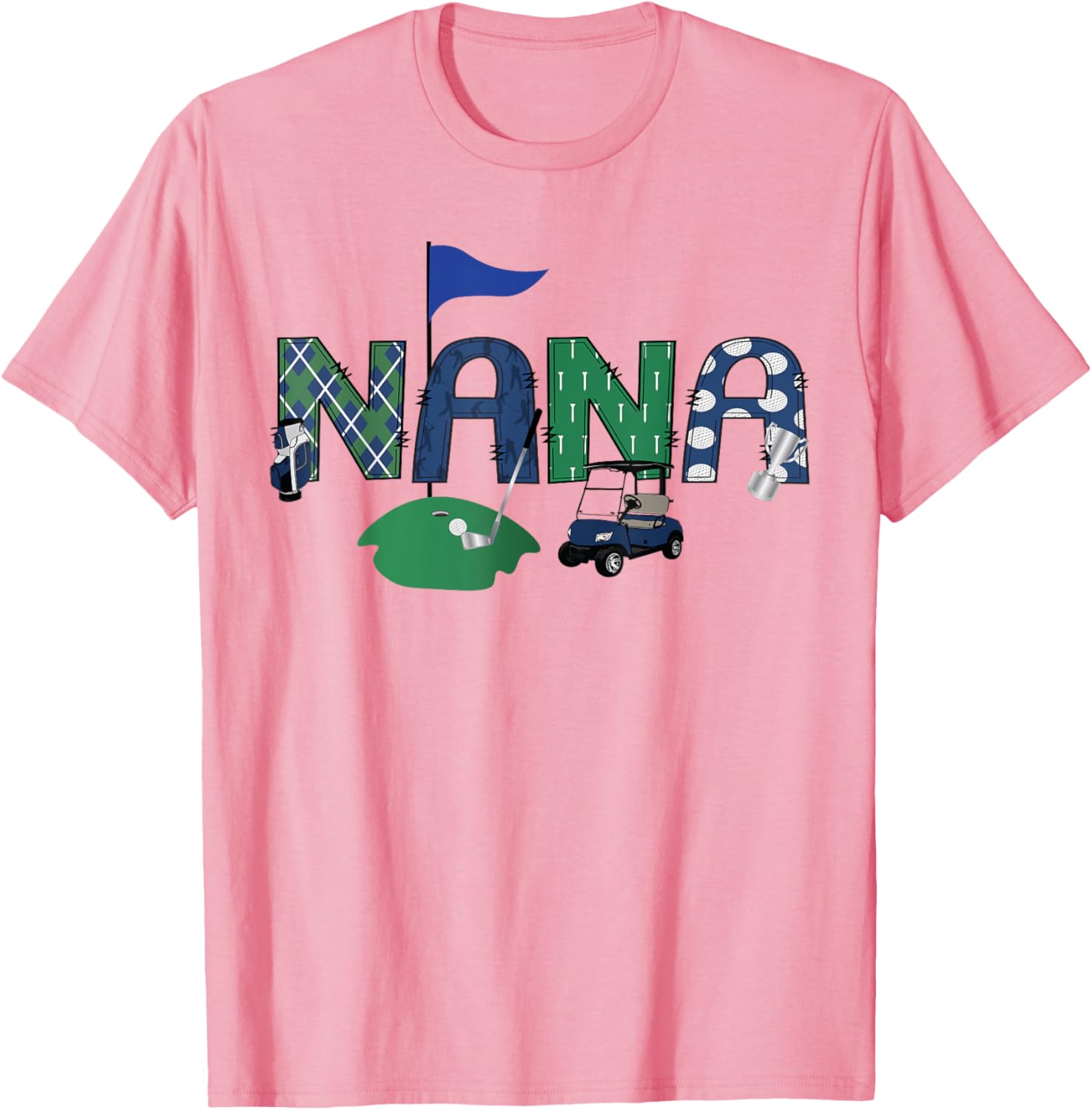 Adorable Golf Nana Hole In One First Birthday Party T-Shirt for Kids - 7