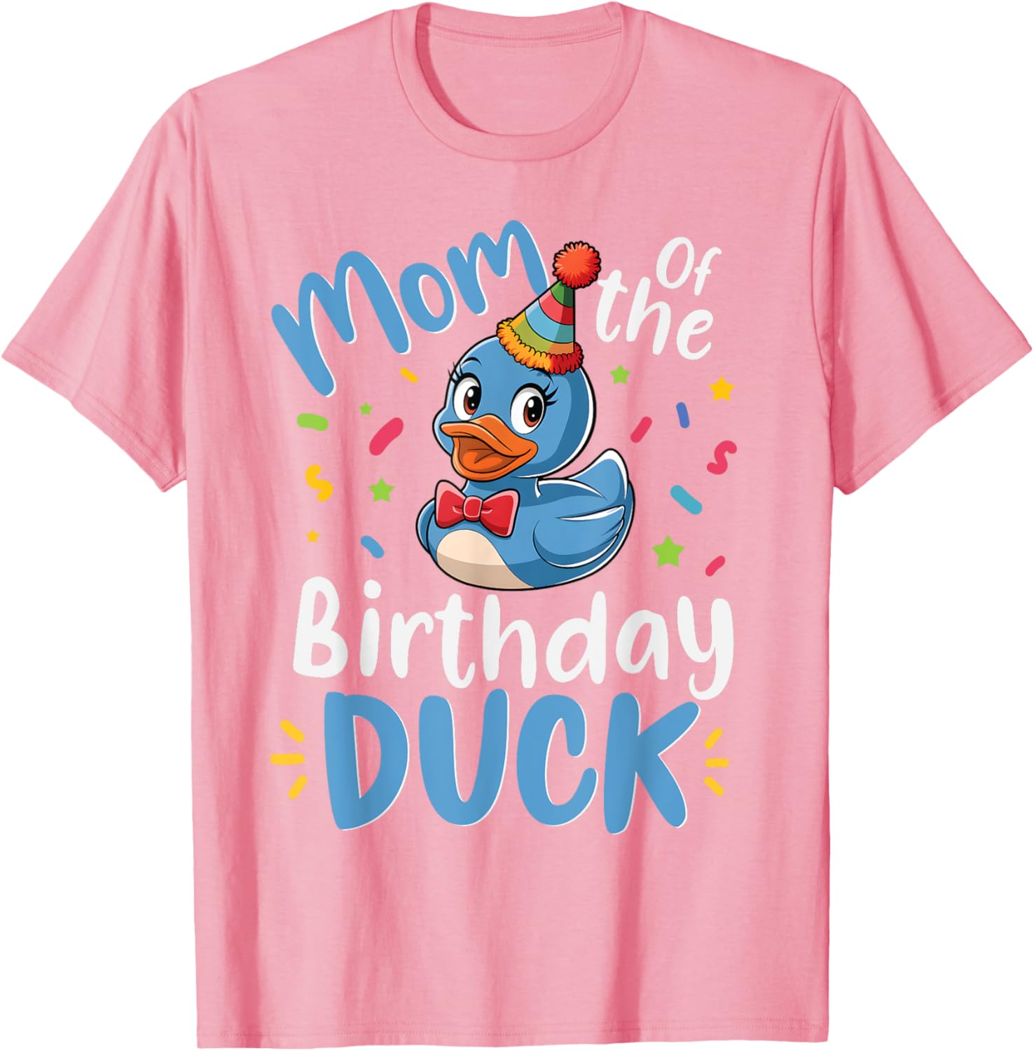 Blue Birthday Duck Family Matching T-Shirt for Mom and Kids - 2