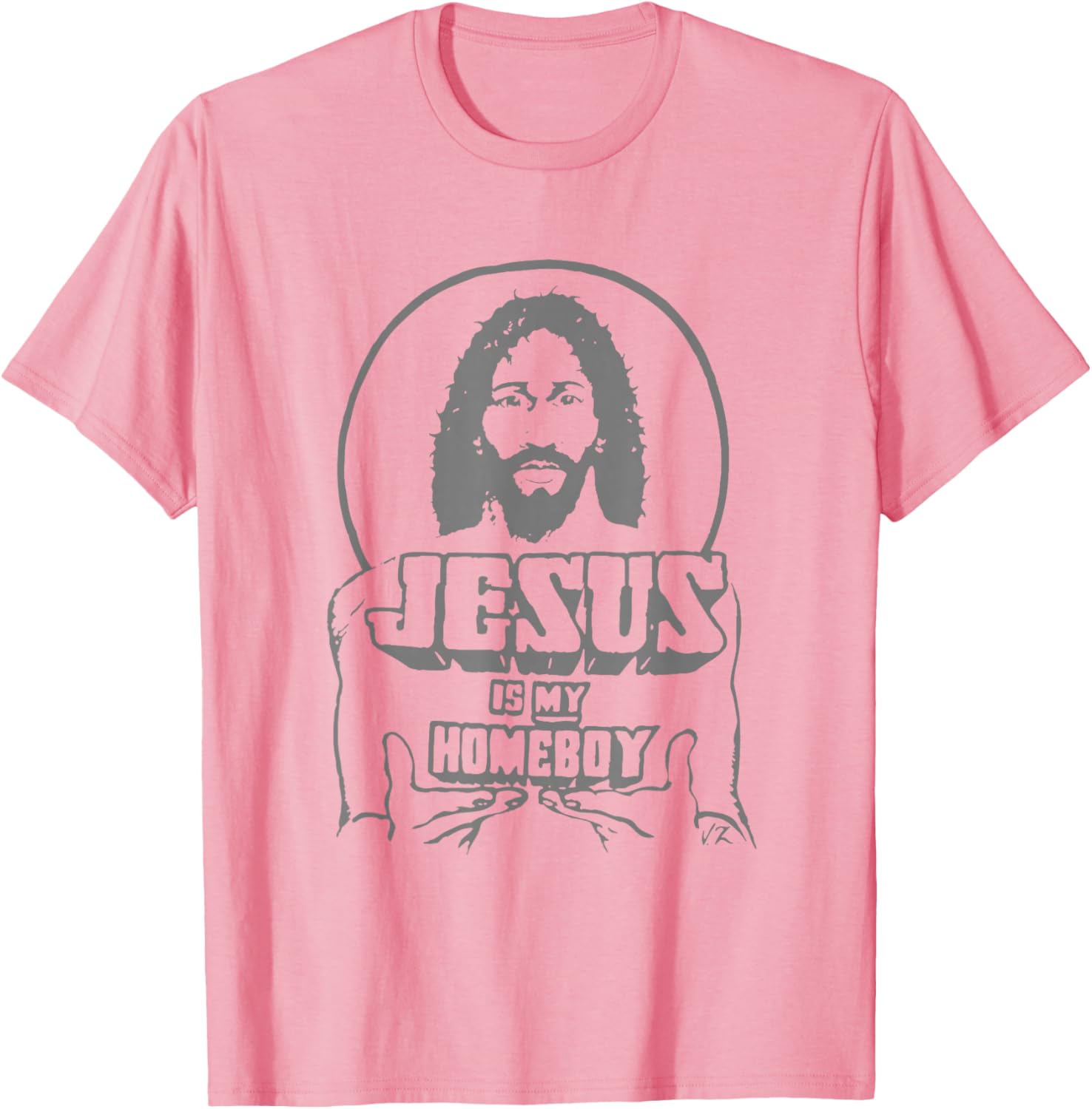 Vintage Funny Face Jesus Is My Homeboy T-Shirt for Christian Believers - 6
