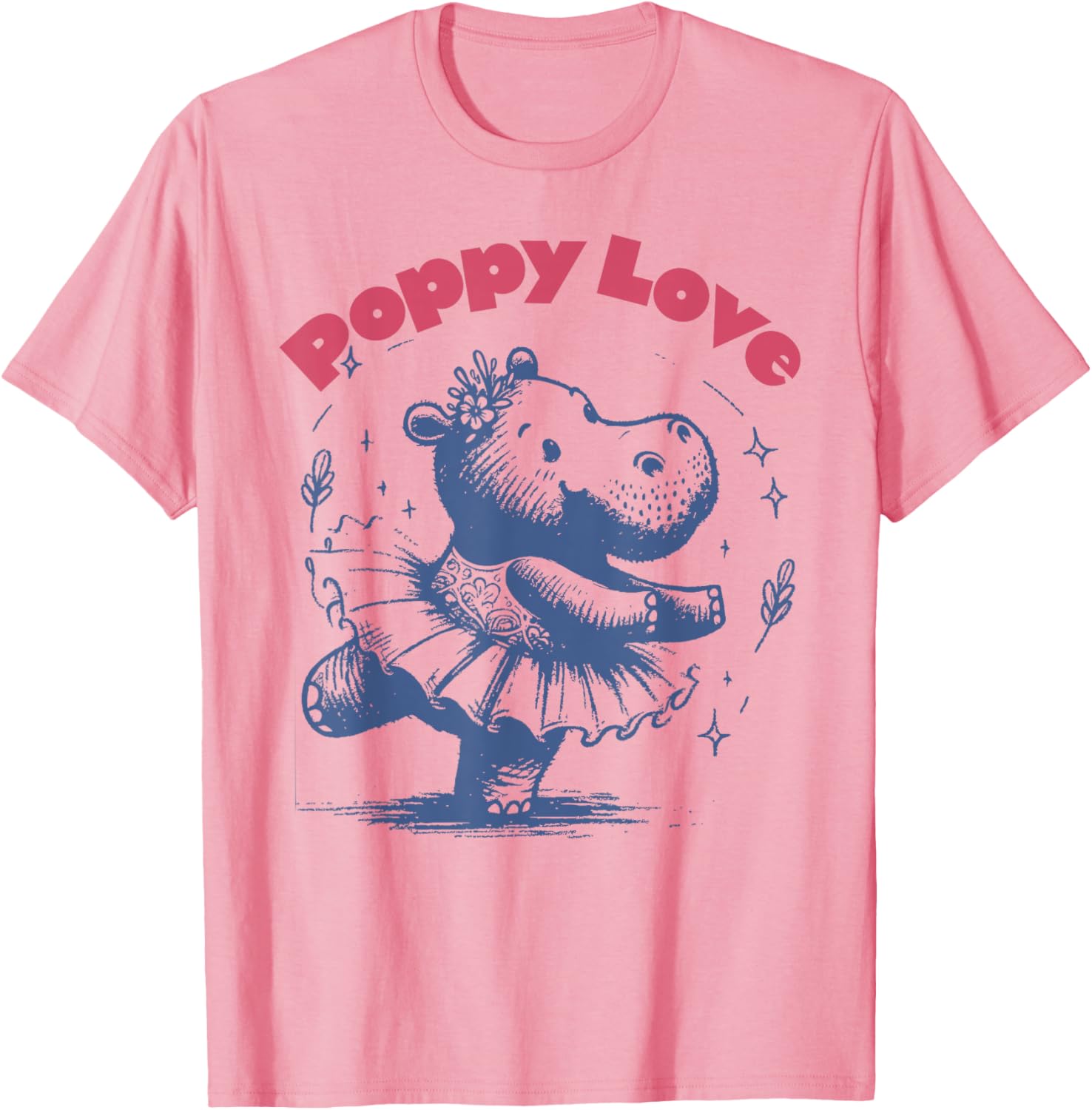 Cute Baby Pygmy Hippo Poppy T-Shirt for Richmond Fans and Animal Lovers - 5