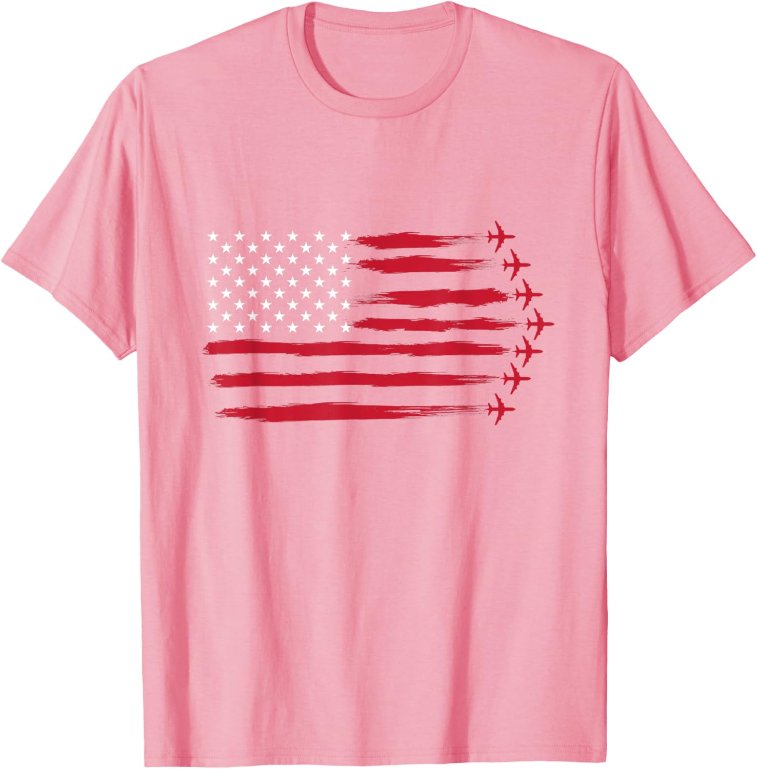 US Flag Airplanes T-Shirt for Airline Pilots and Aviation Lovers - 18