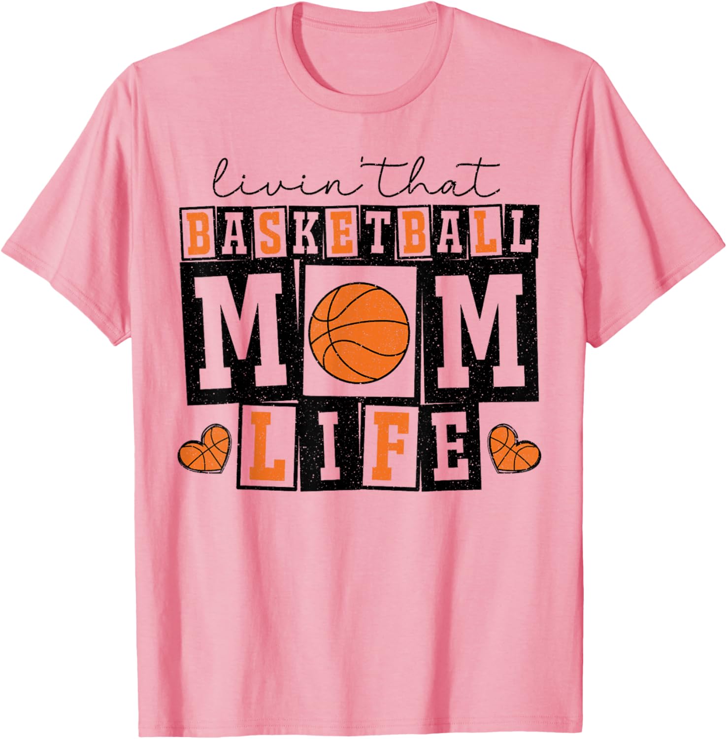 Vintage Livin Basketball Mom Life Game Day T-Shirt for Proud Moms - 4