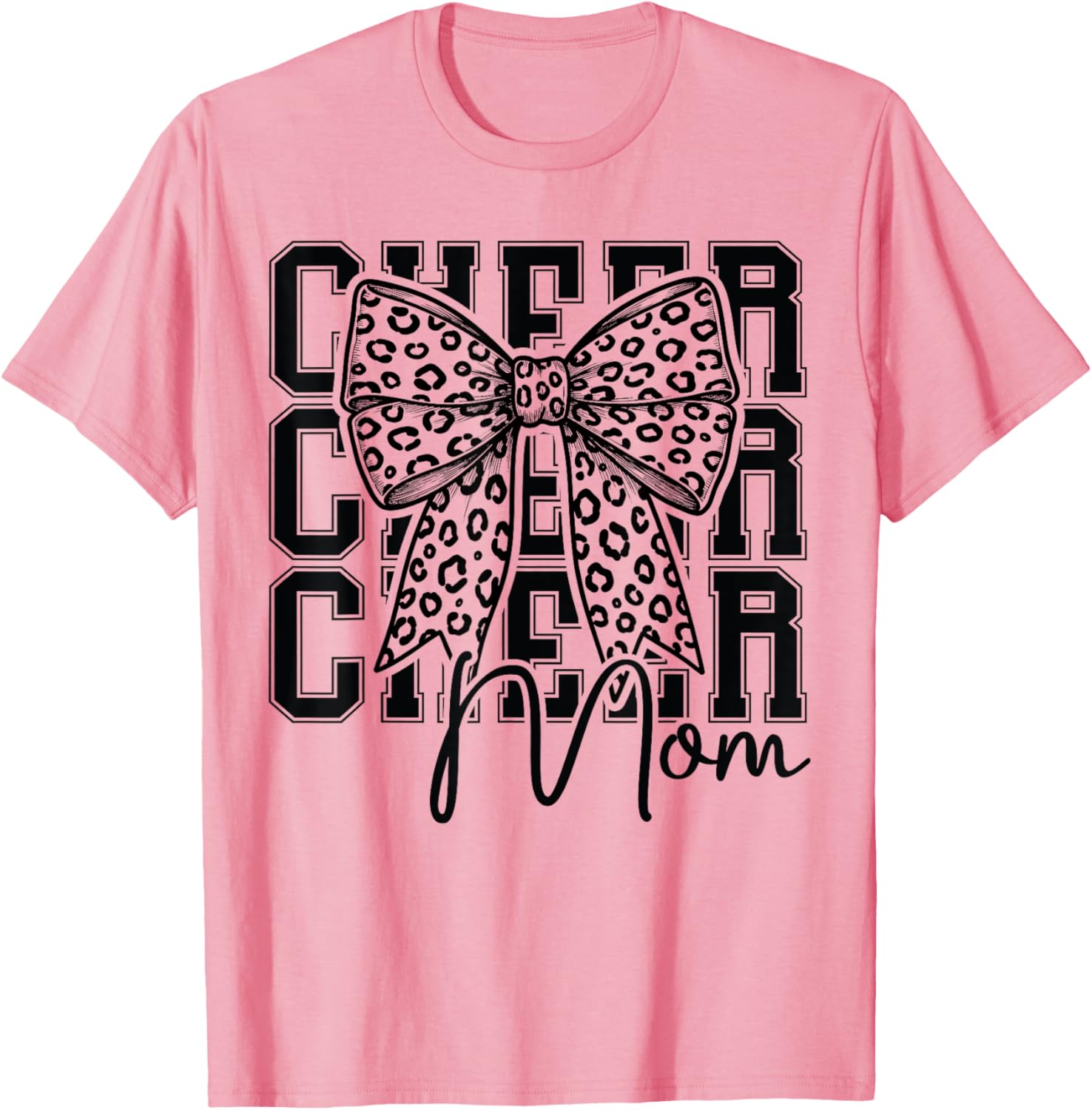 Cheer Mom Cheerleader T-Shirt for Biggest Fan Mother's Day Gift - 3