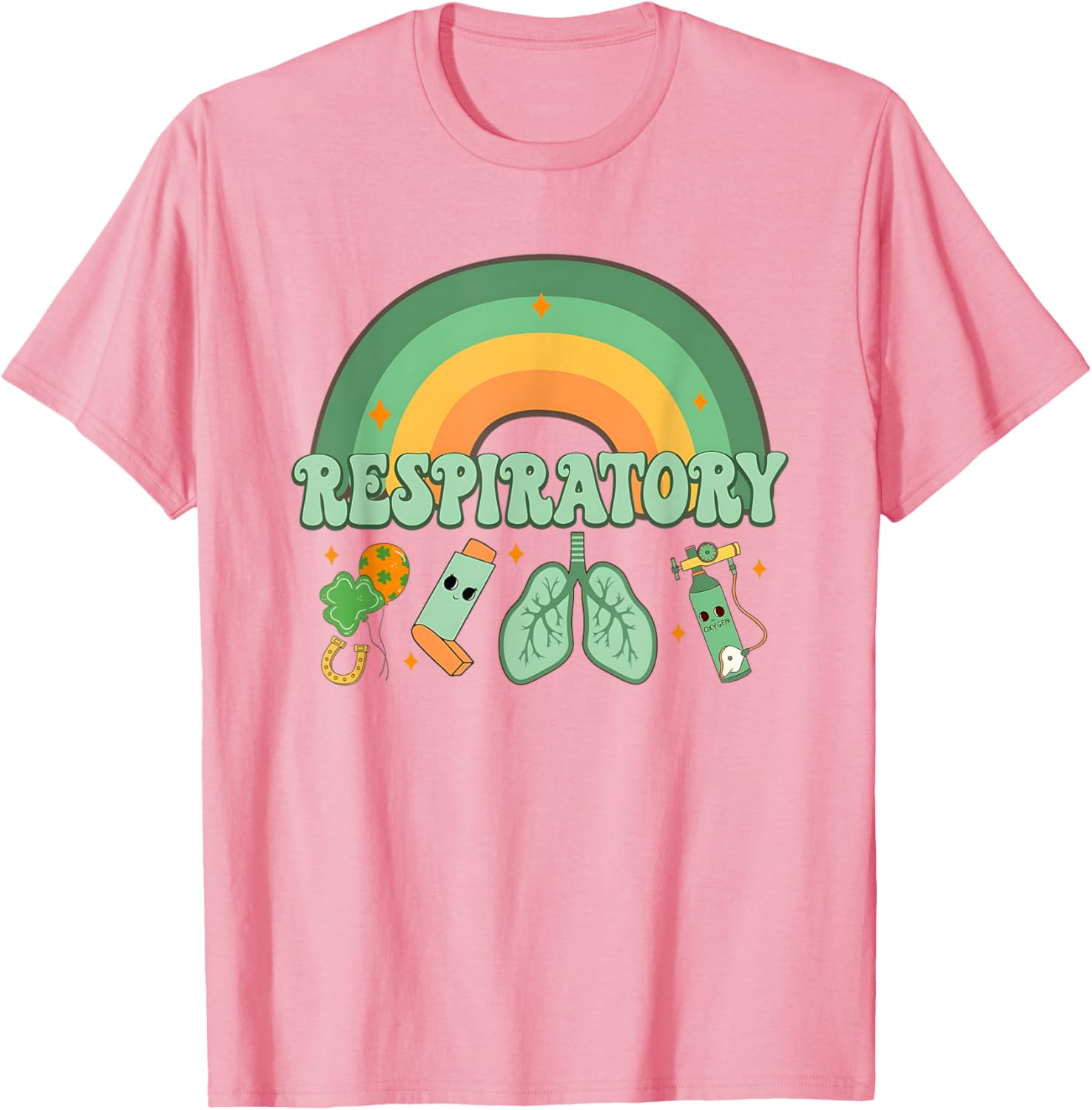 St Patrick's Day Respiratory Therapist Lung T-Shirt for Pulmonologists - 7