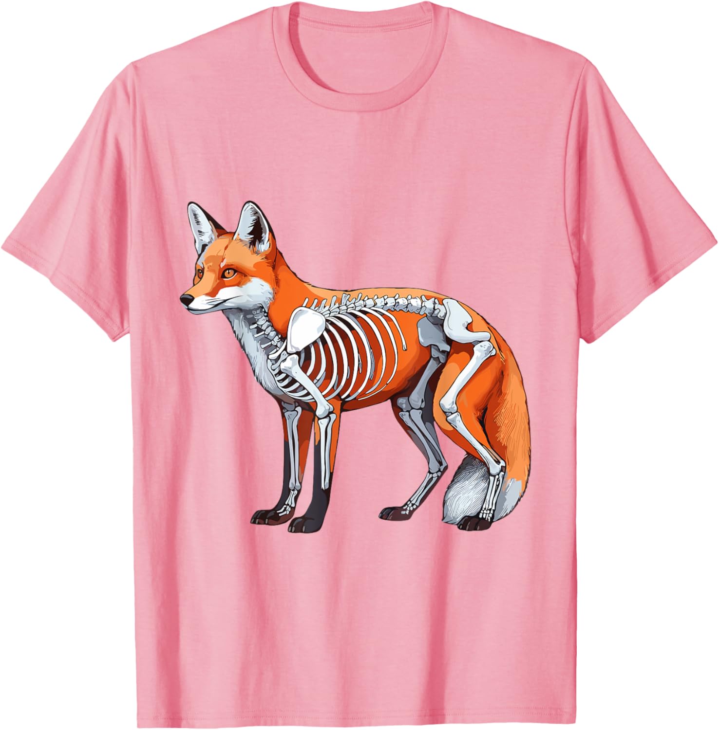 X-ray Fox Body Anatomy Radiography Skeleton T-Shirt for Anatomy Lovers - 16