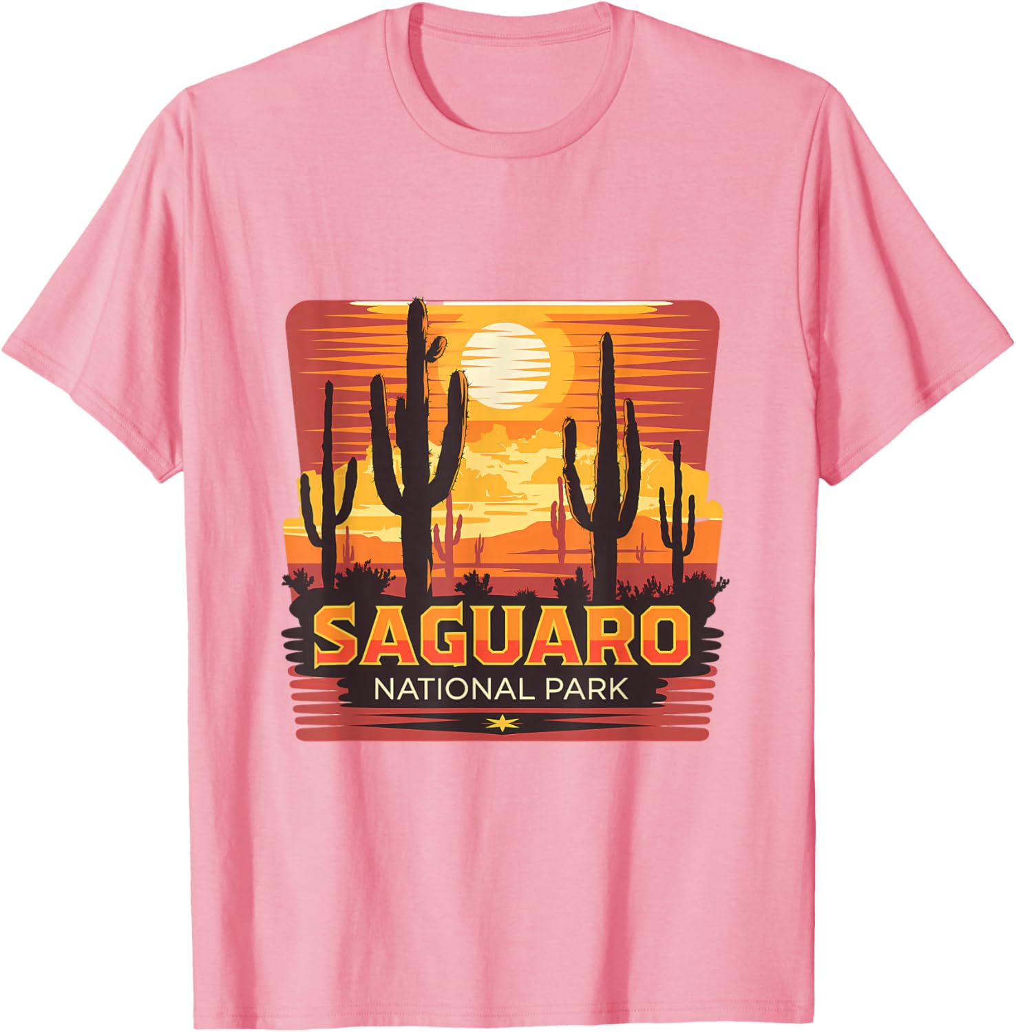 Saguaro National Park Desert Sun Scene T-Shirt for Nature Lovers - 23