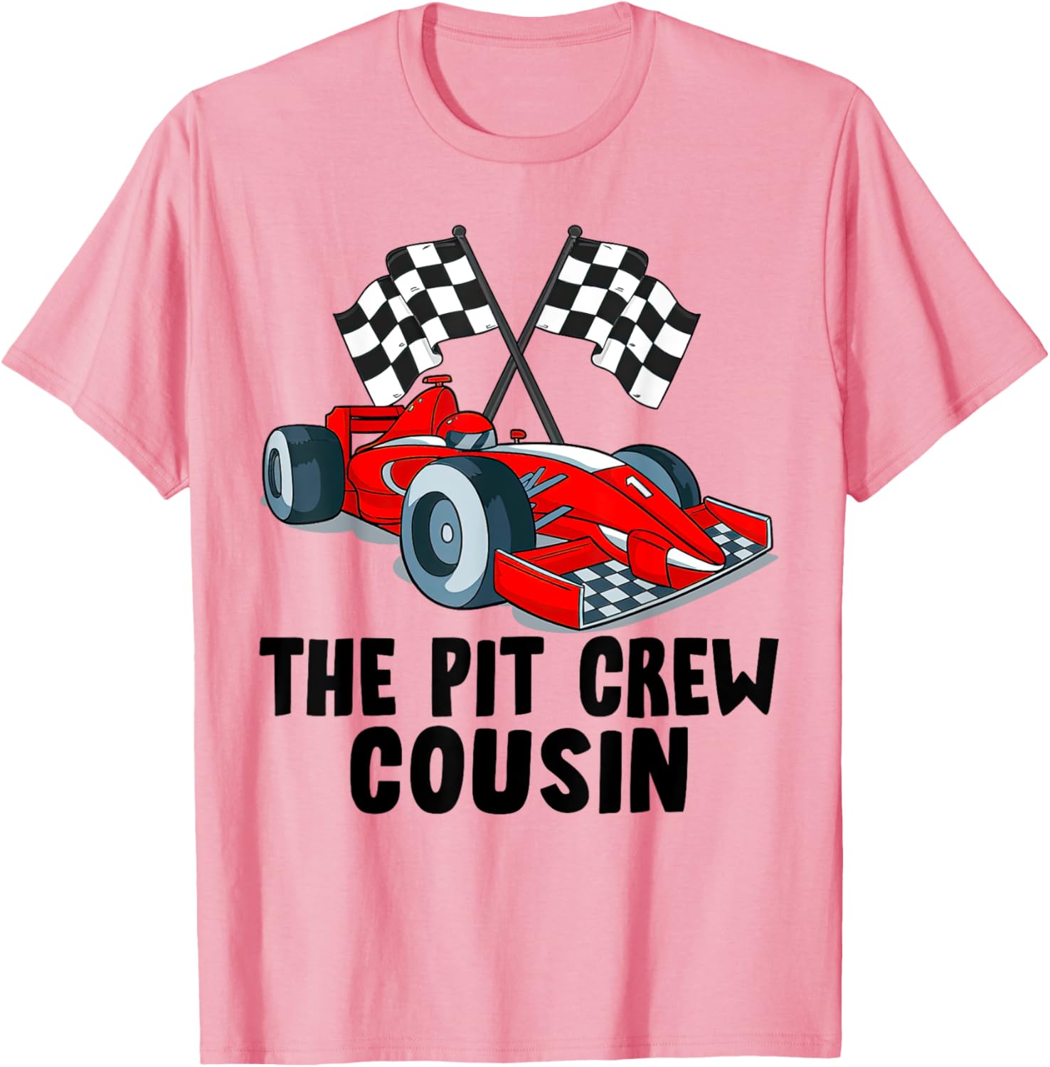 Cousin Pit Crew Racing Family T-Shirt for Car Birthday Party Fun - 18