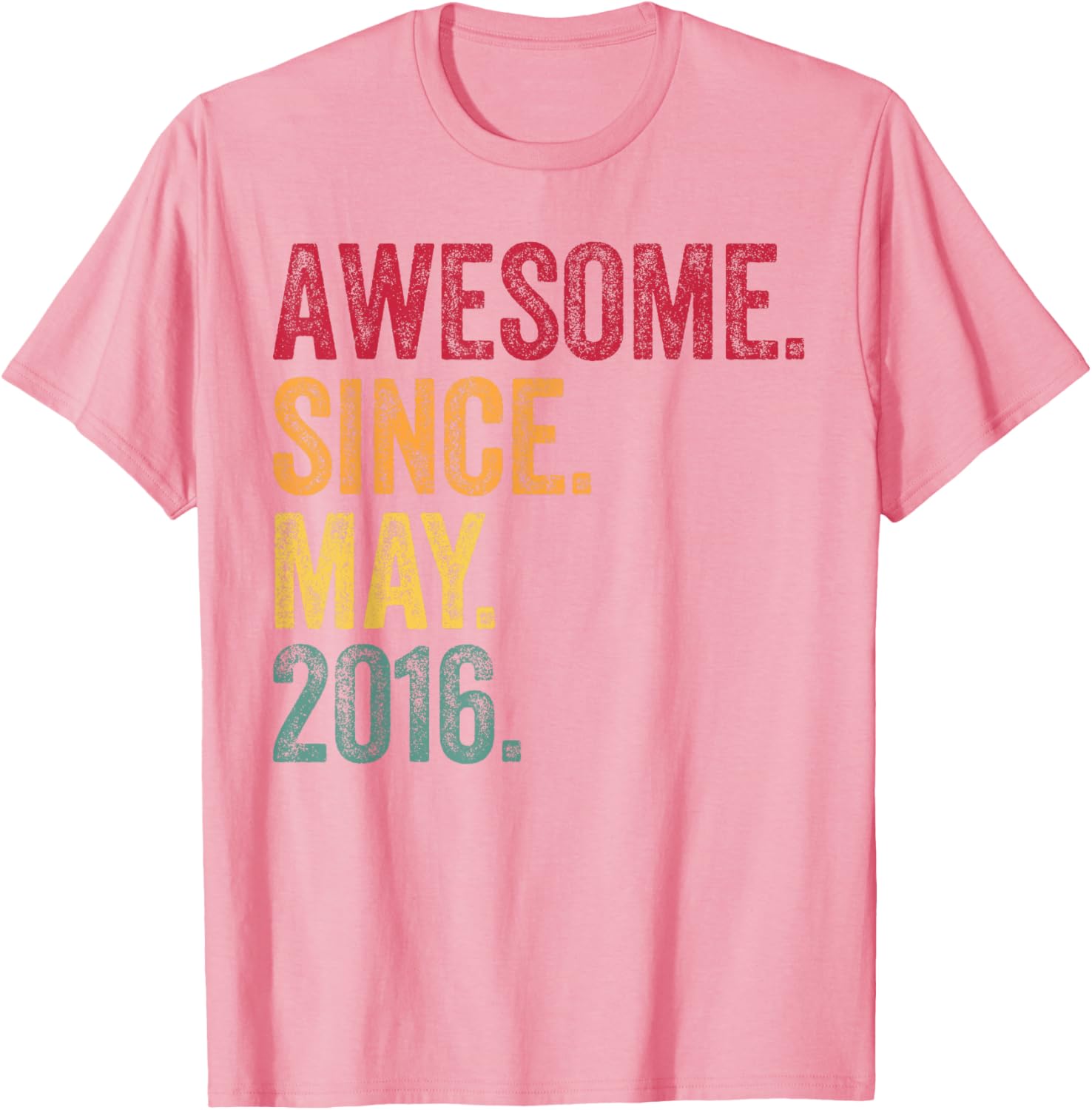 Awesome Since May 2016 Vintage T-Shirt for 9th Birthday Celebration - 29