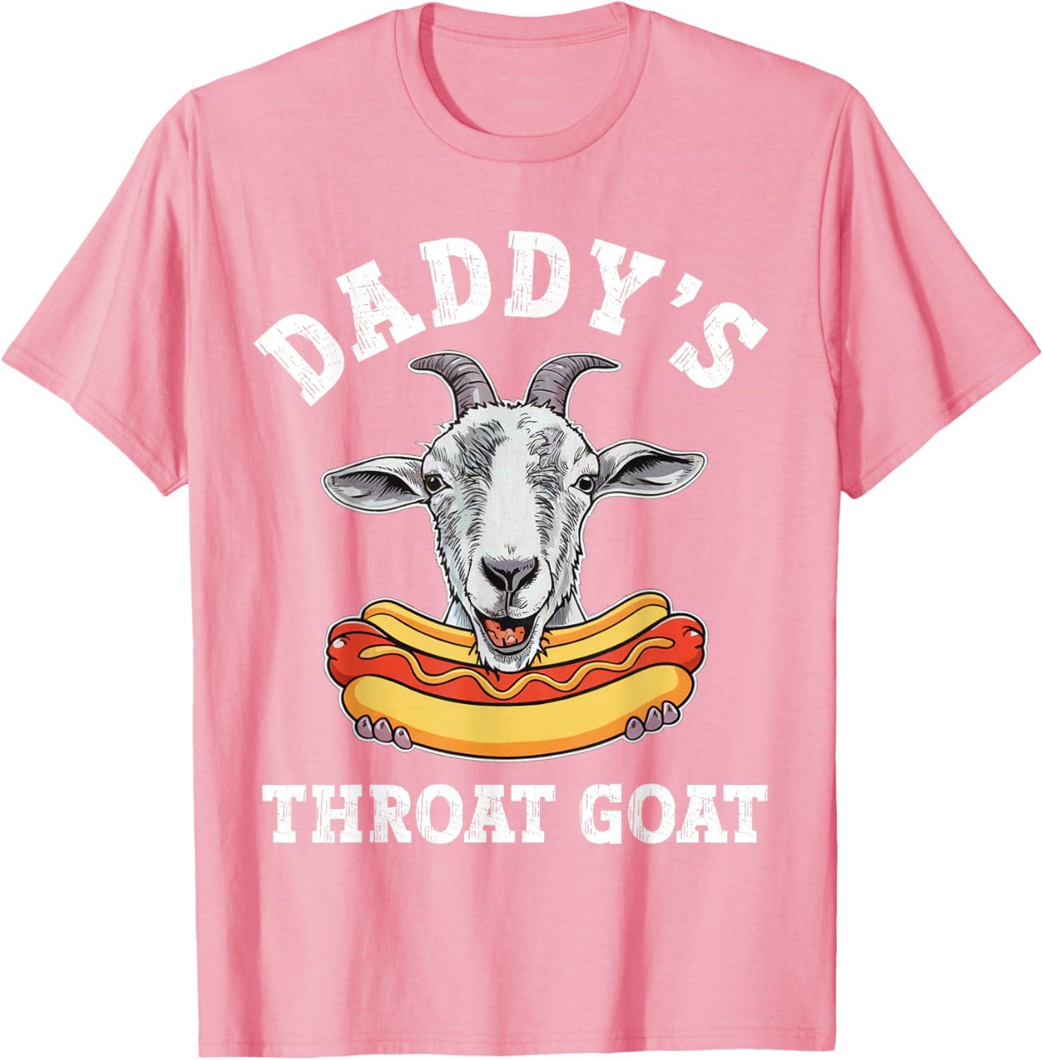 Funny Daddy's Throat Goat Meme T-Shirt for Adult Humor Lovers - 9
