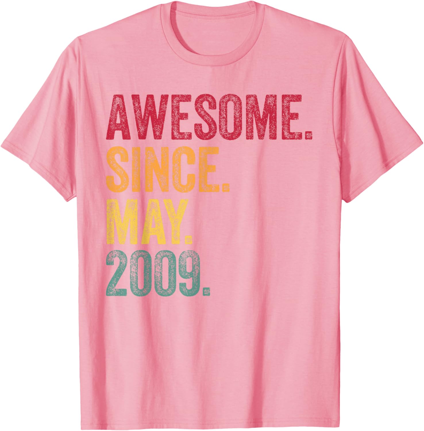 Vintage 16th Birthday T-Shirt Awesome Since May 2009 Gift Idea - 19