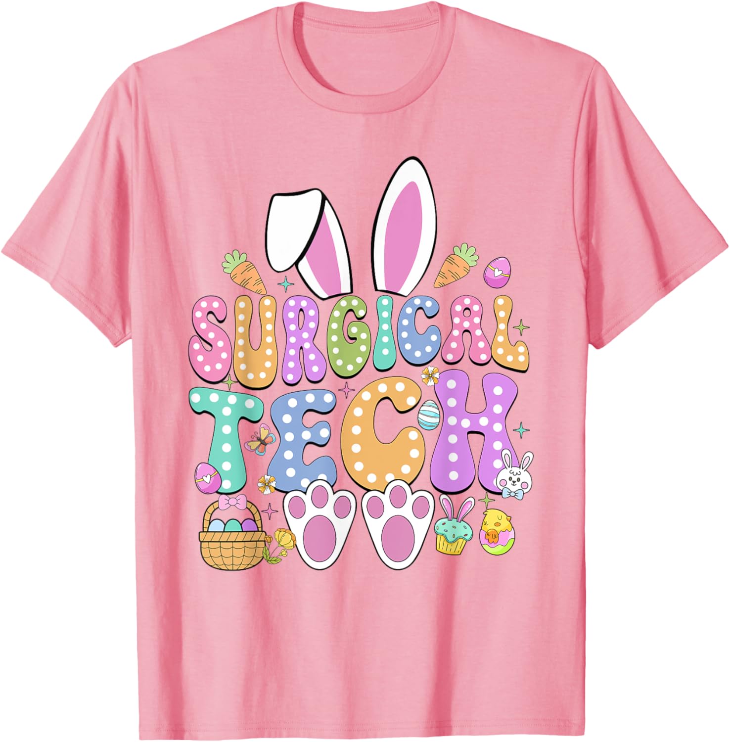 Surgical Tech Easter Bunny T-Shirt for Surgical Technicians Fun Gift - 9