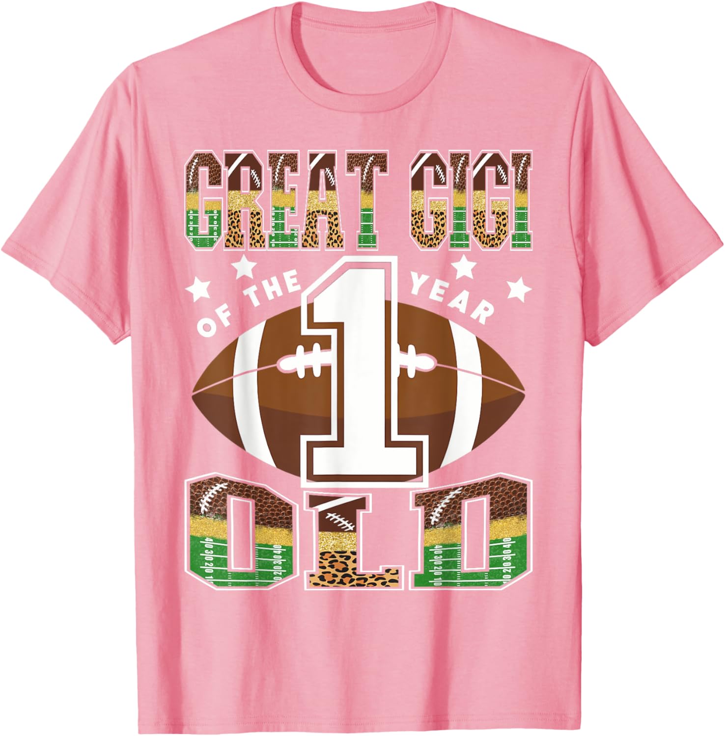 Celebrate Your Little Star with the Great Gigi 1st Birthday Football T-Shirt - 13
