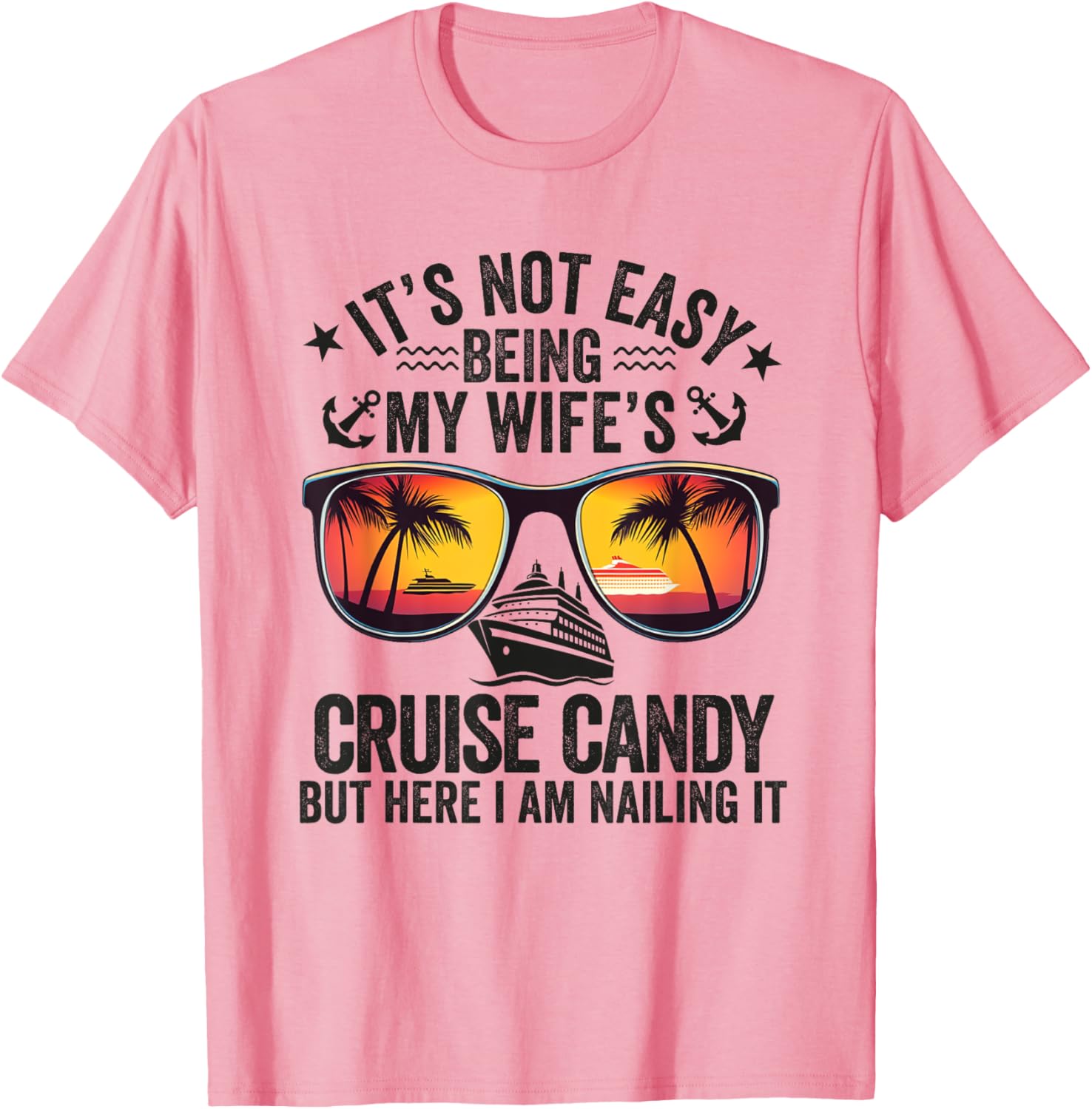 Wife's Cruise Candy Husband T-Shirt Perfect for Fun Vacation Adventures - 1