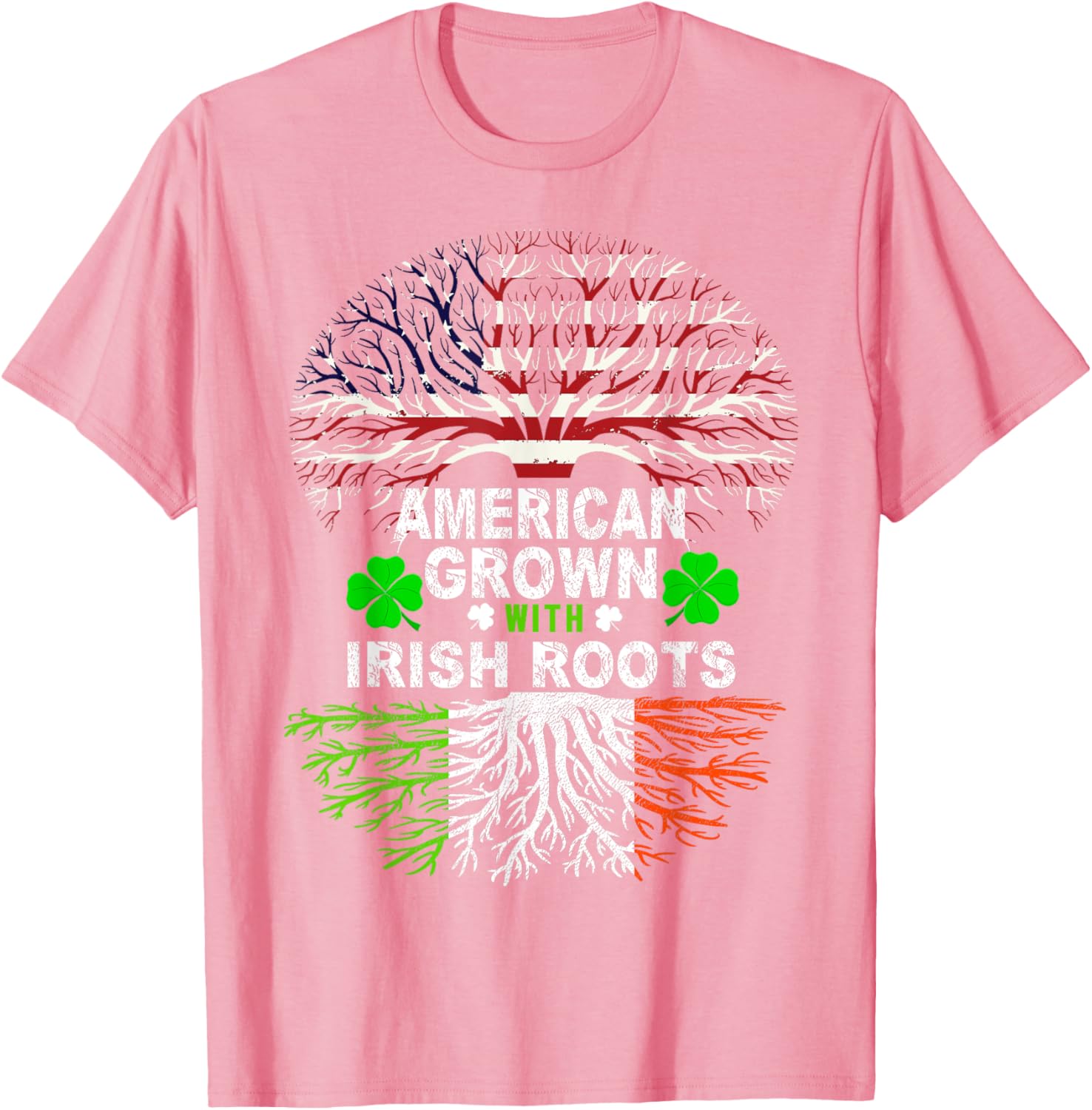 American Grown Irish Roots St. Patrick's Day T-Shirt for Festive Fun - 1