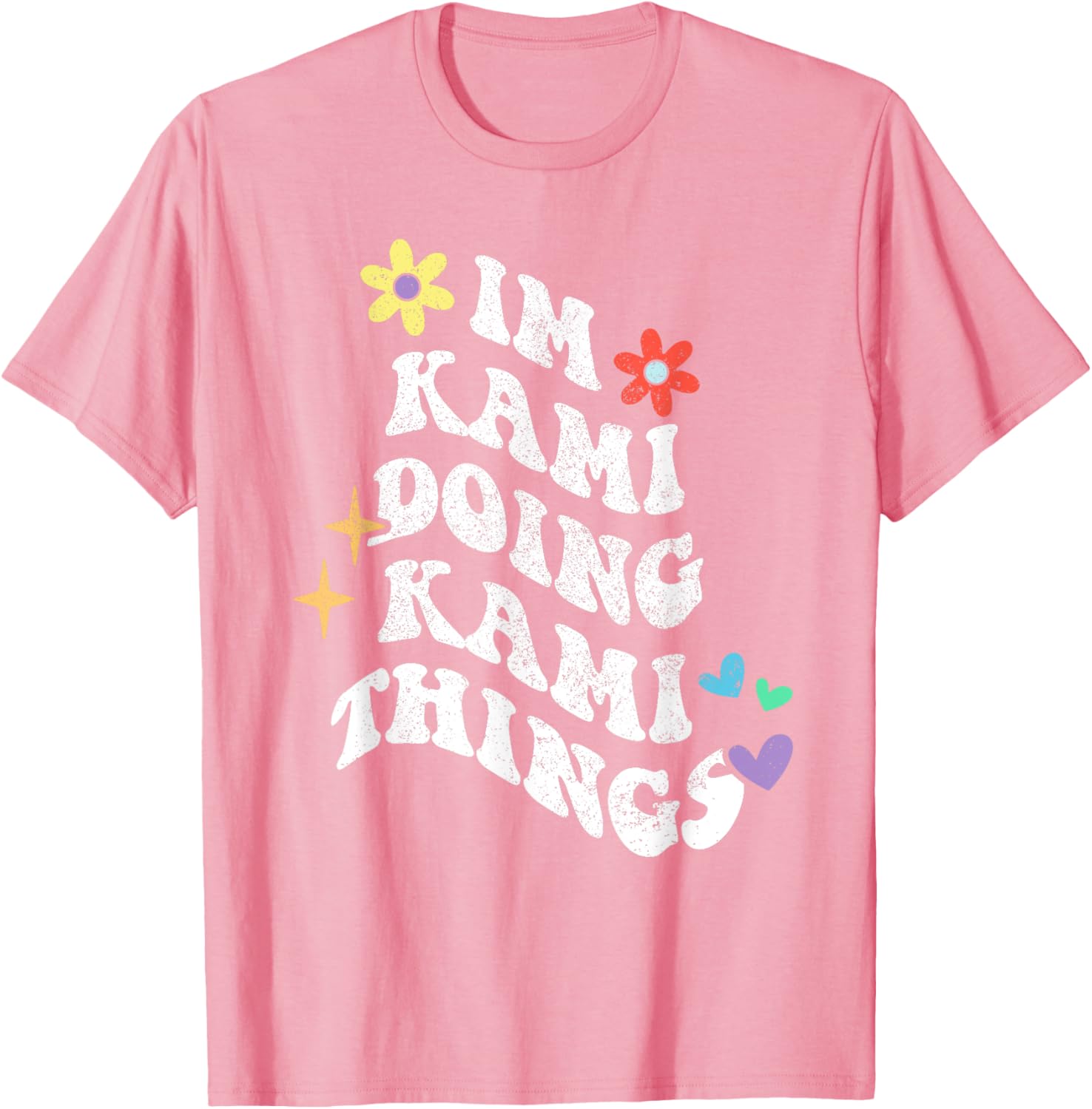 Retro Groovy Kami Doing Funny Things Mother's Day T-Shirt for Moms - 2
