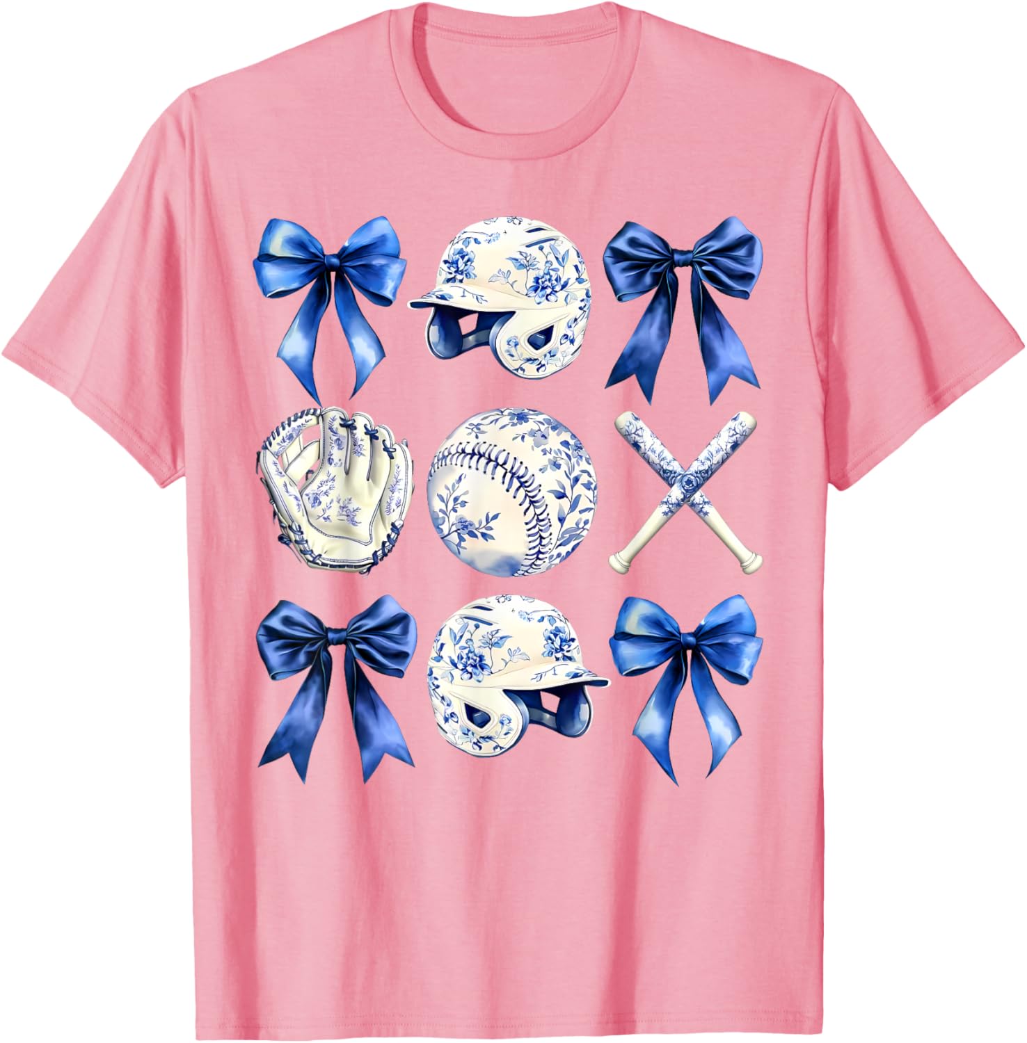 Charming Baseball Mama Bow T-Shirt Perfect for Mother's Day Gifts - 4