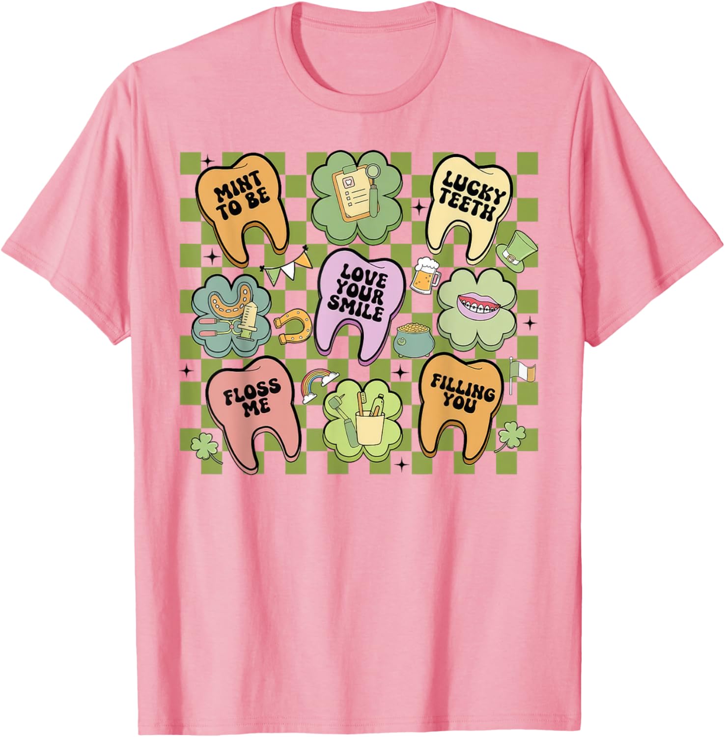 Retro Irish Dentist T-Shirt for St Patrick's Day Dental Squad Fun - 13