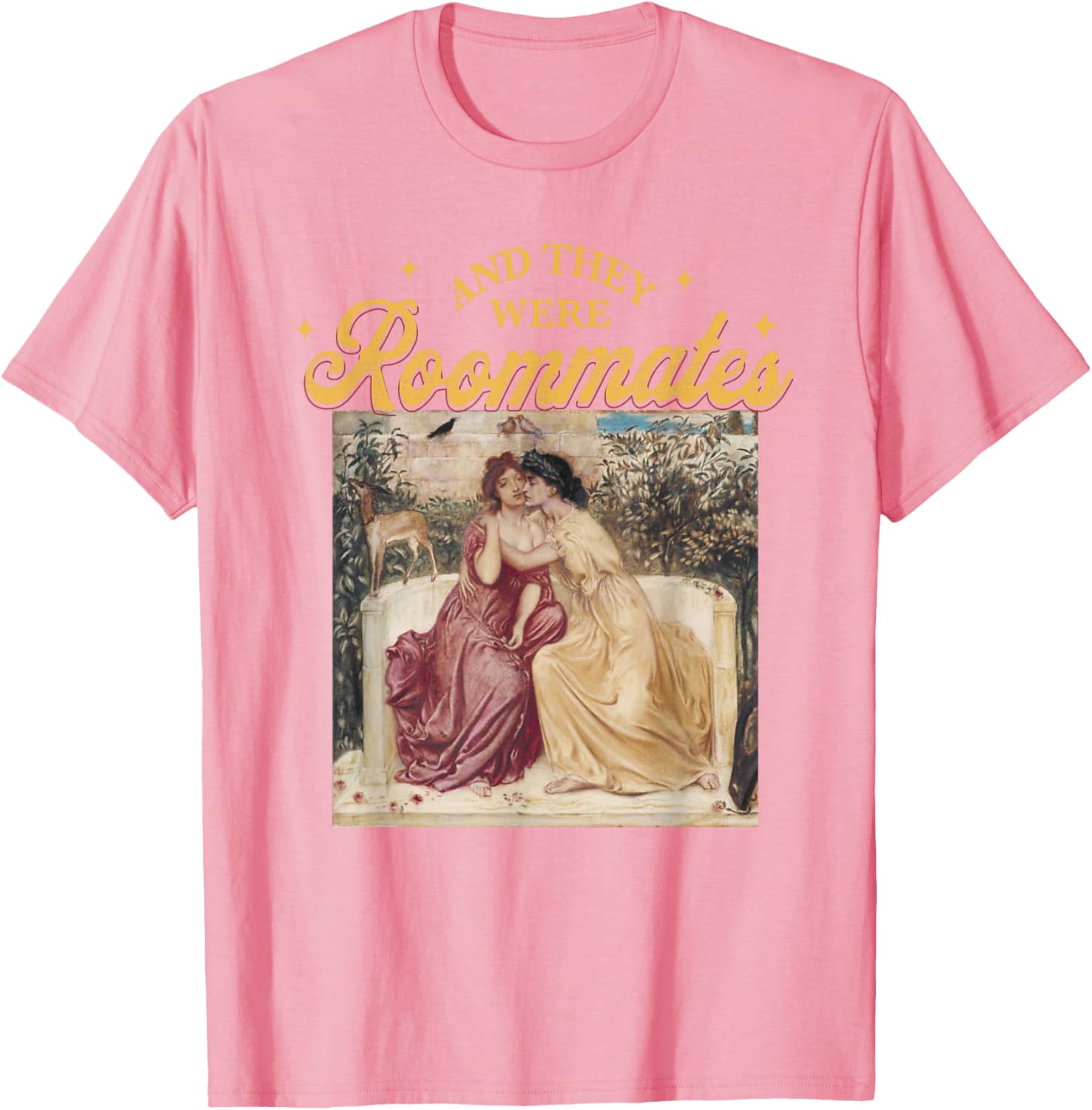 Vintage And They Were Roommates Lesbian Pride Month T-Shirt for All - 13