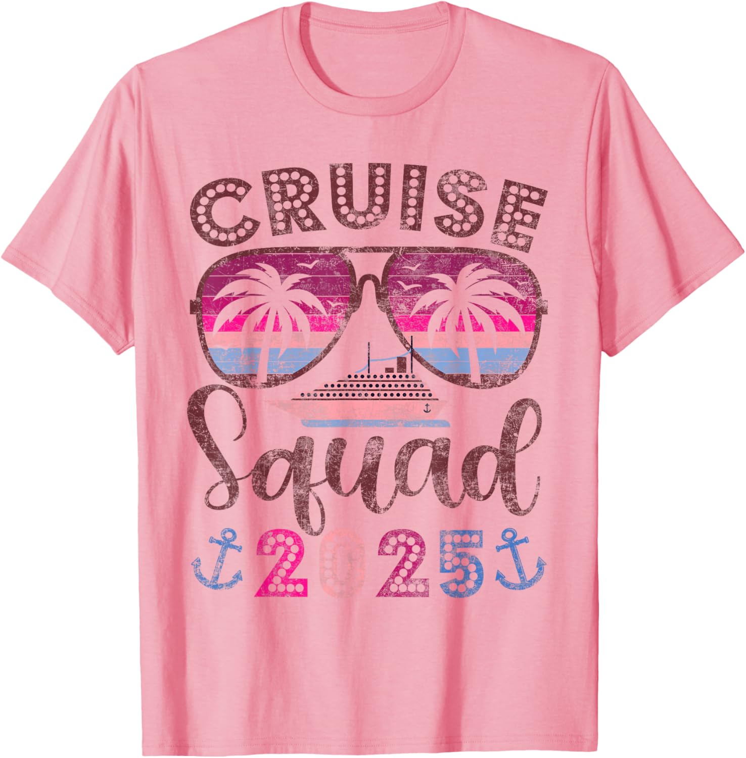 Cruise Squad 2025 Family Vacation Matching Group T-Shirt for Friends - 3