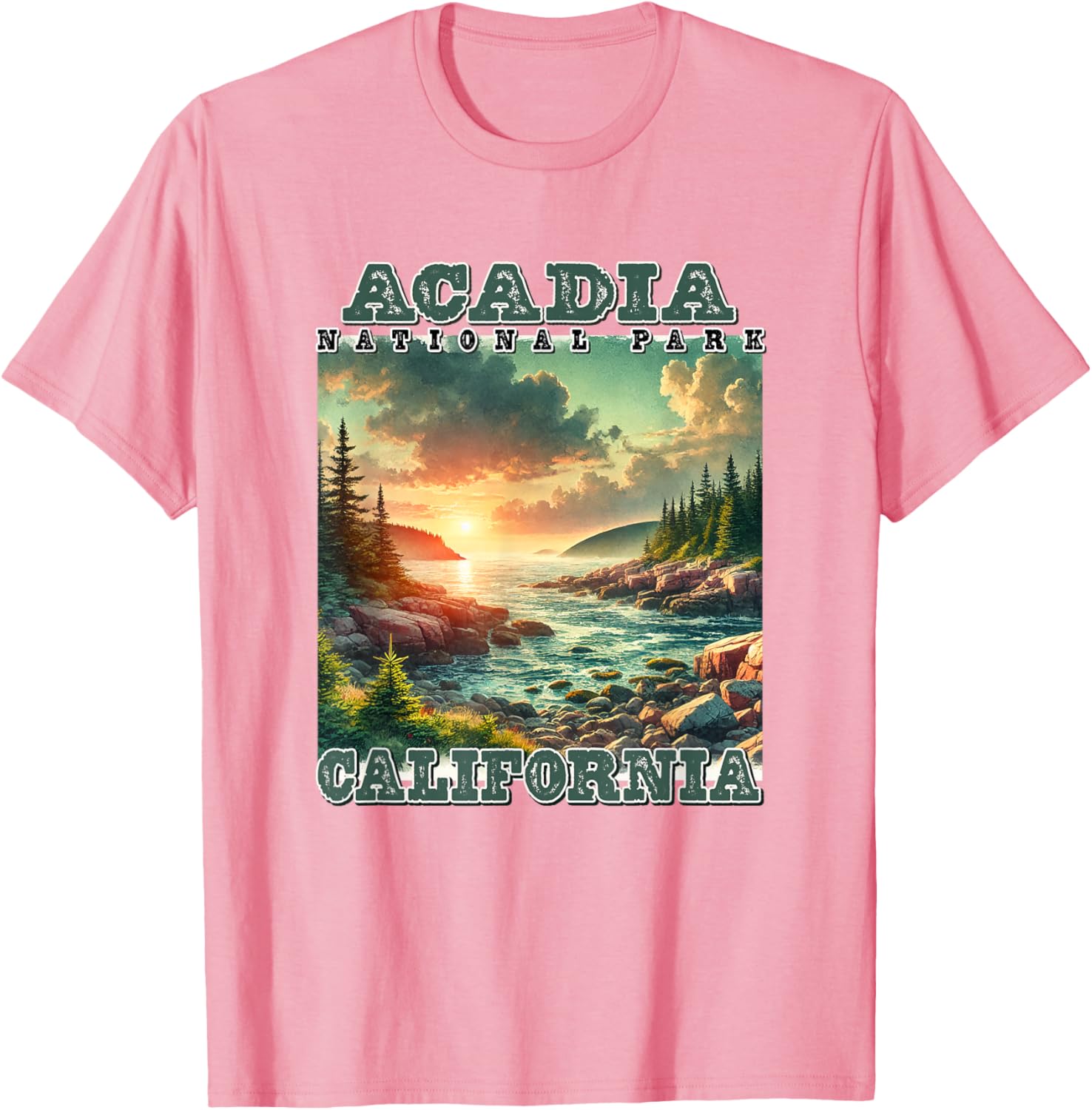 Vintage Retro Acadia National Park Camping T-Shirt for Outdoor Lovers - 5