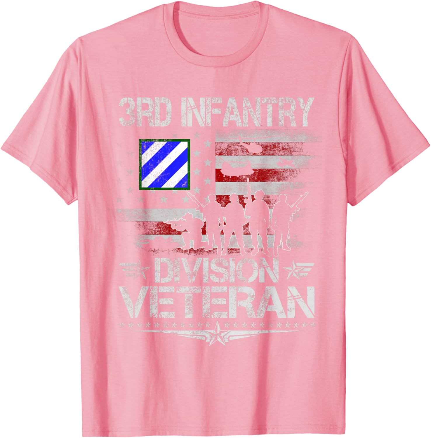 3rd Infantry Division Veteran US Flag T-Shirt for Military Pride - 11