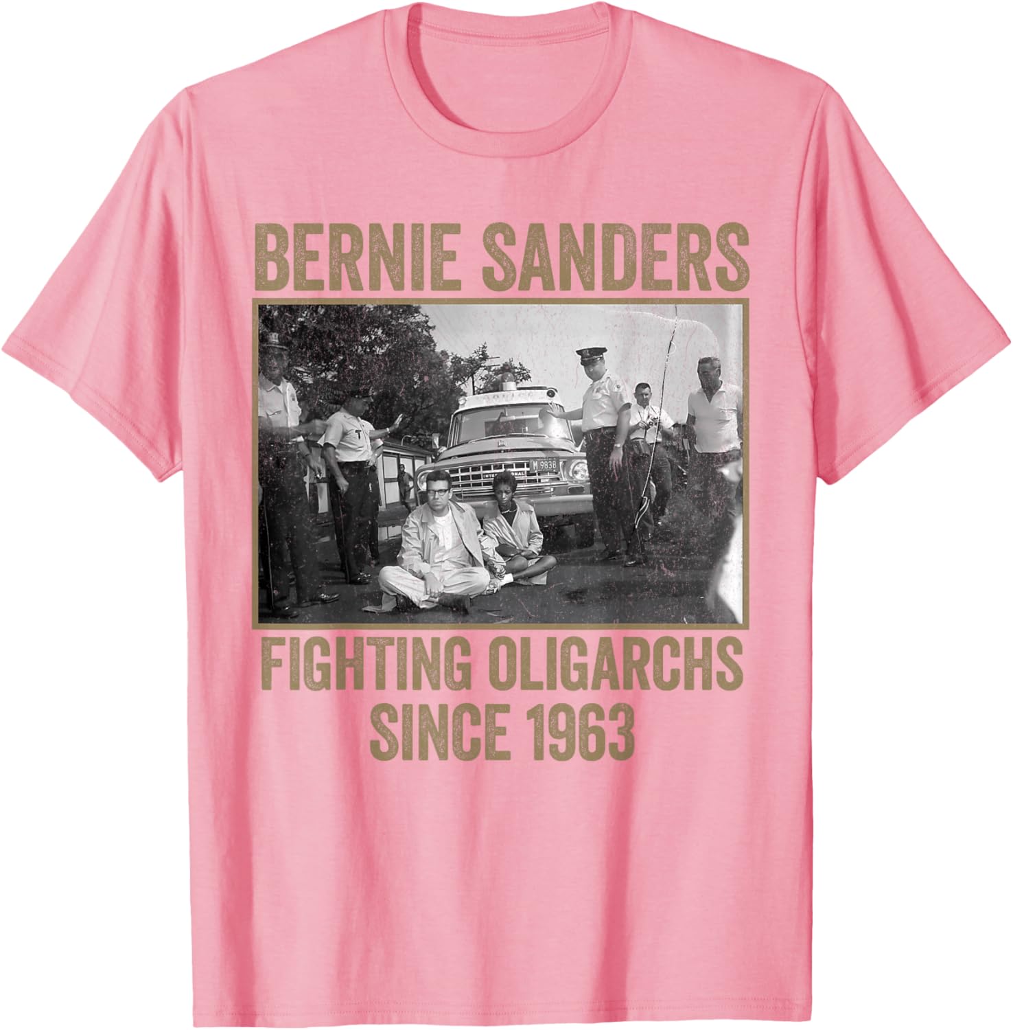 Bernie Fighting Oligarchs Protest T-Shirt for Activists and Supporters - 25