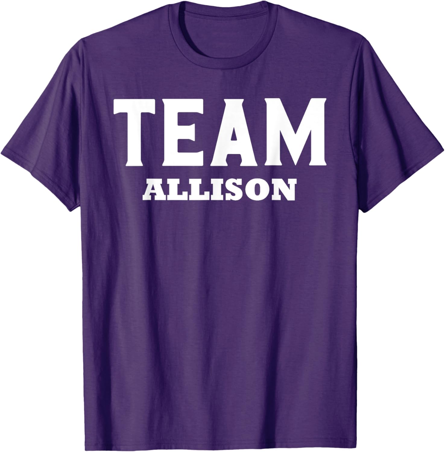 Team ALLISON T-Shirt Personalized Name Support for Fans and Friends - 5
