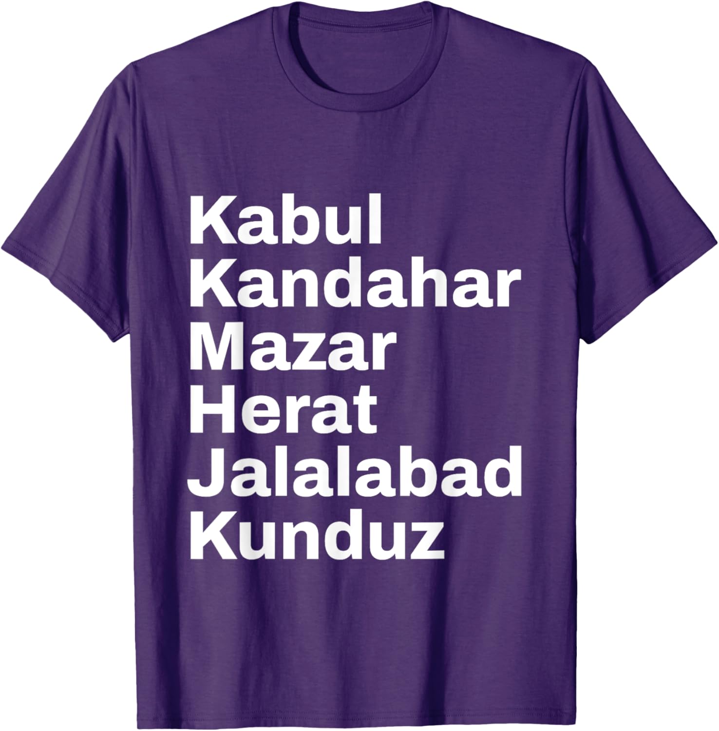 Afghanistan Cities and Towns Travel T-Shirt for Adventure Lovers - 5