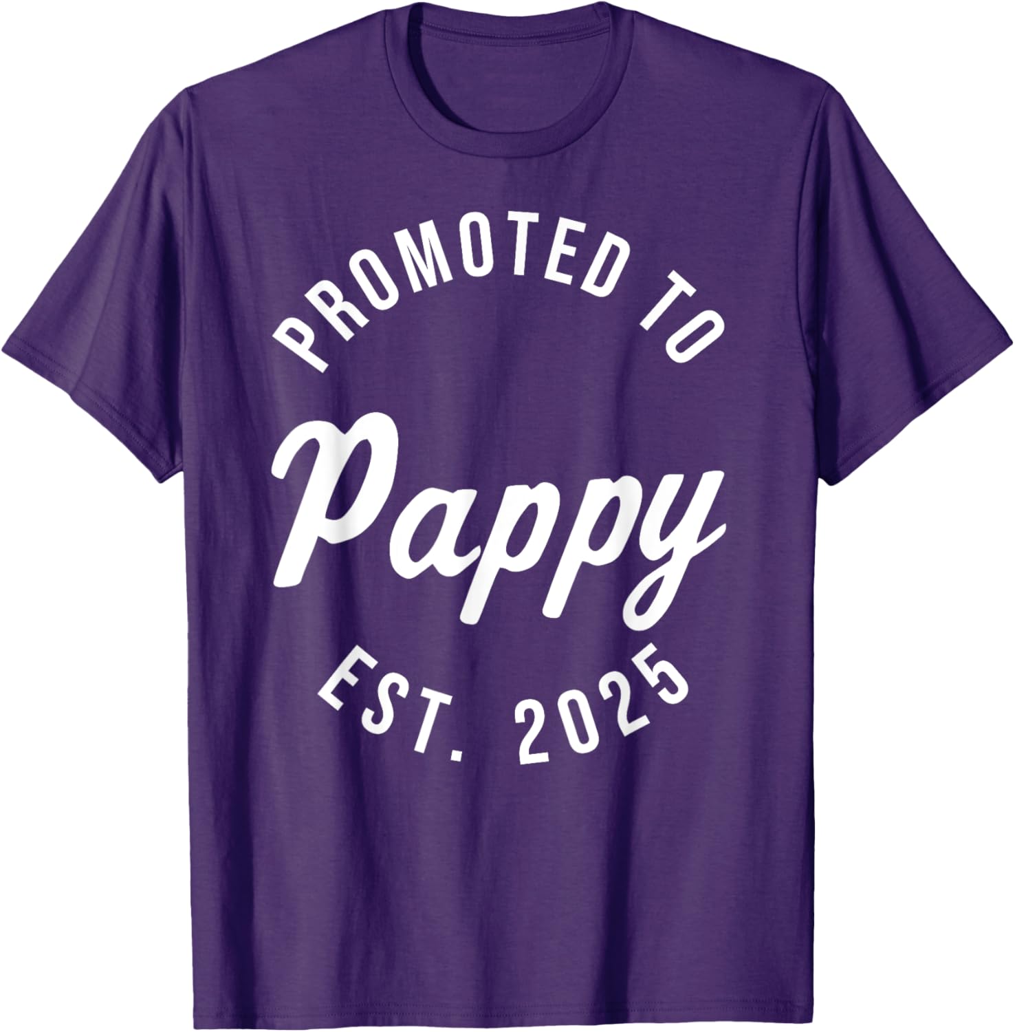 Promoted to Pappy Est 2025 First Father's Day T-Shirt Gift for Dad - 8