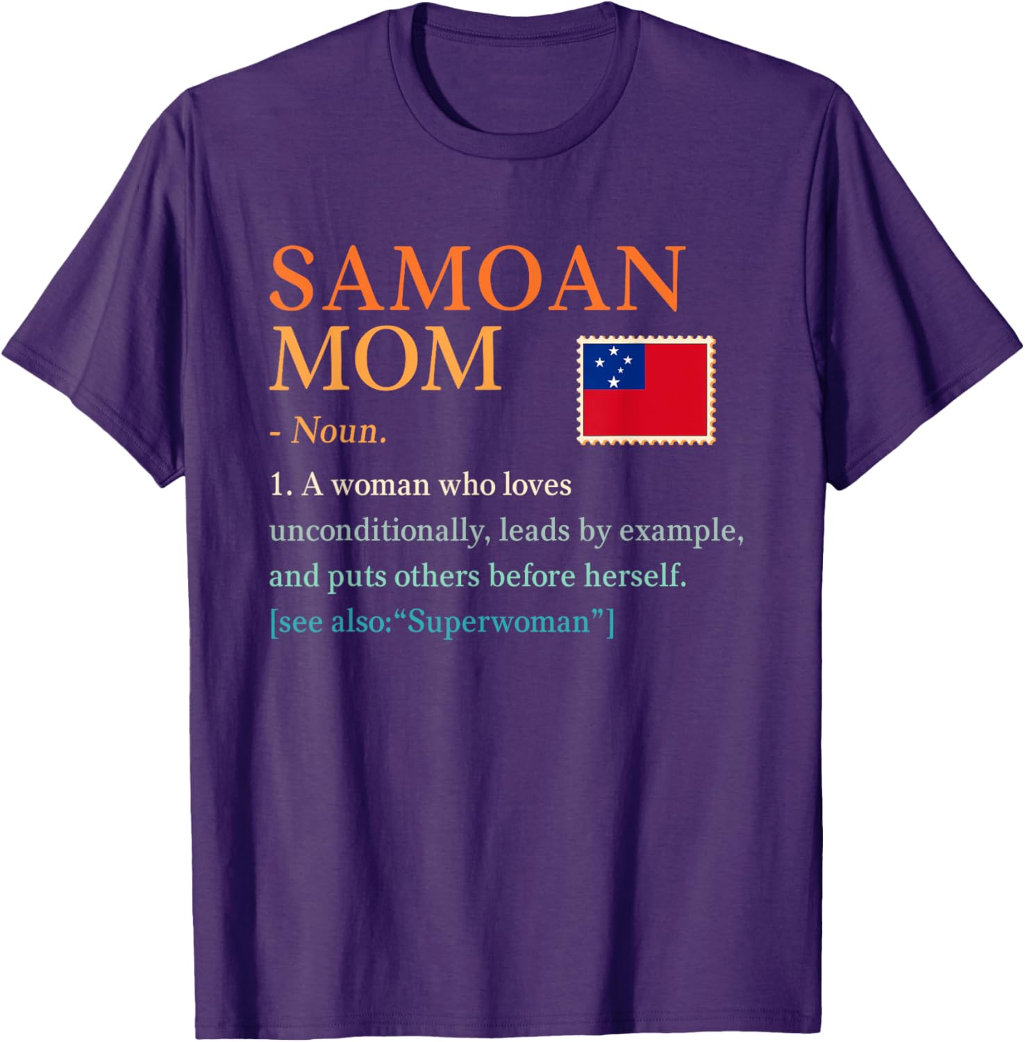 Samoan Mom Pride Flag T-Shirt Perfect for Mother's Day Gift Idea - 5