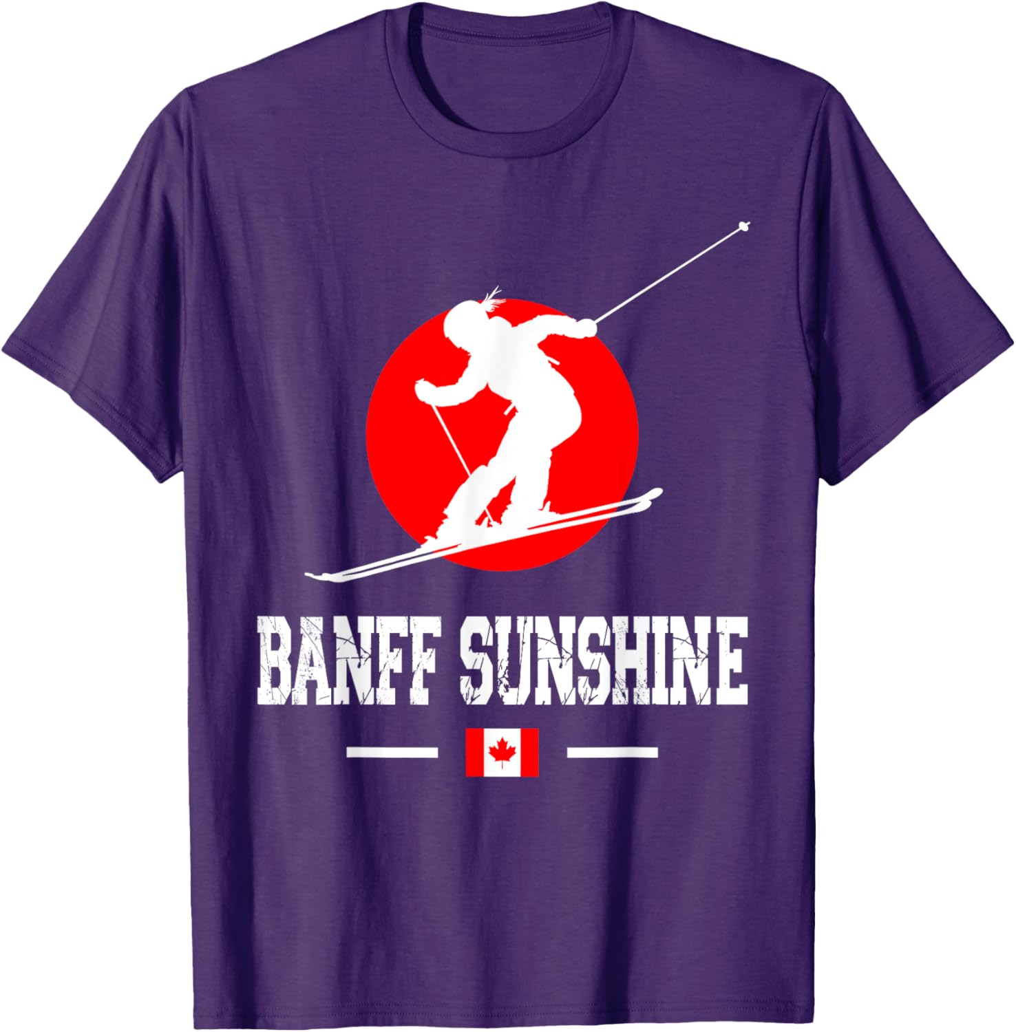 Banff Sunshine Ski Resort T-Shirt for Rocky Mountains Skiing Lovers - 3